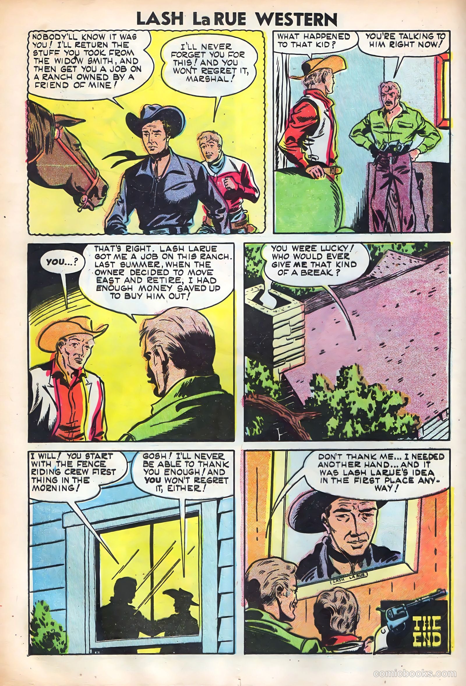 Lash Larue Western #52 (1954) — page 12 of 36