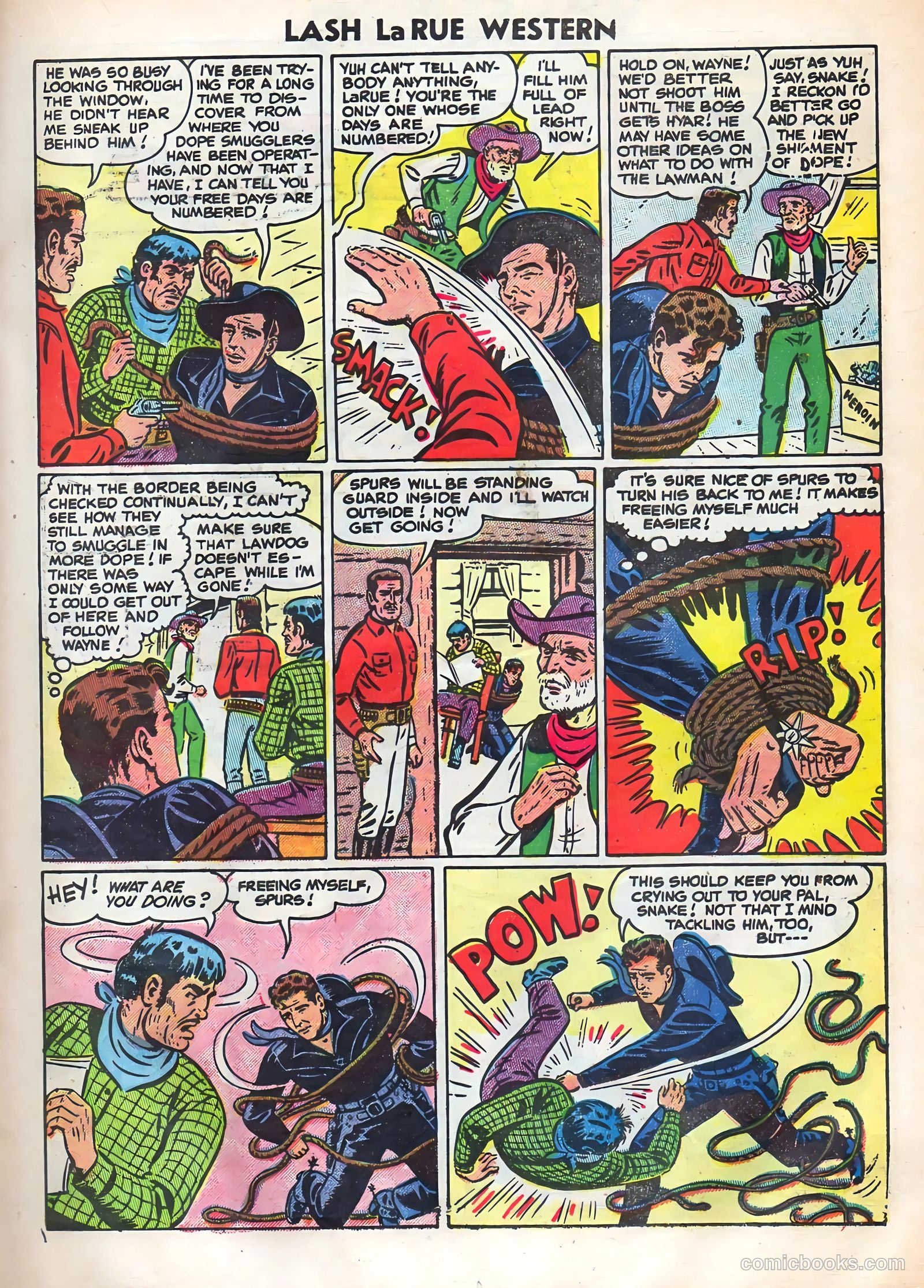 Lash Larue Western #52 (1954) — page 17 of 36