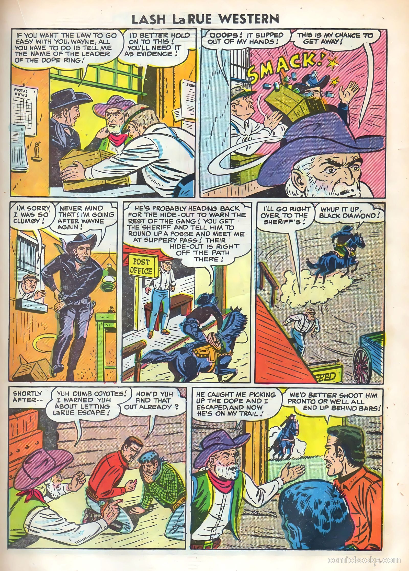 Lash Larue Western #52 (1954) — page 19 of 36