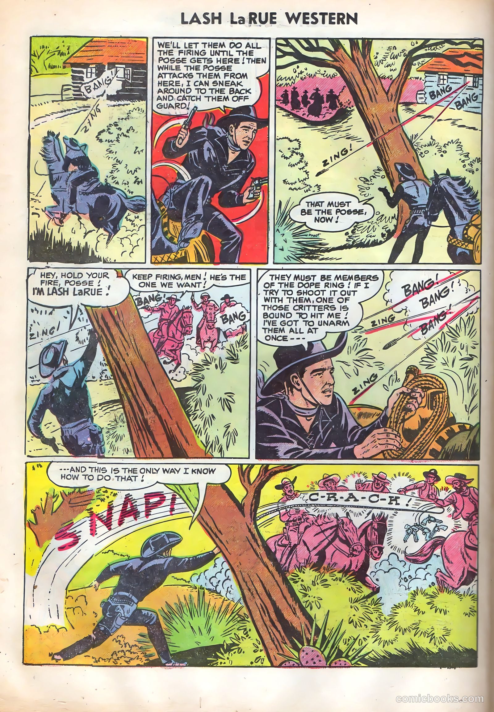 Lash Larue Western #52 (1954) — page 20 of 36