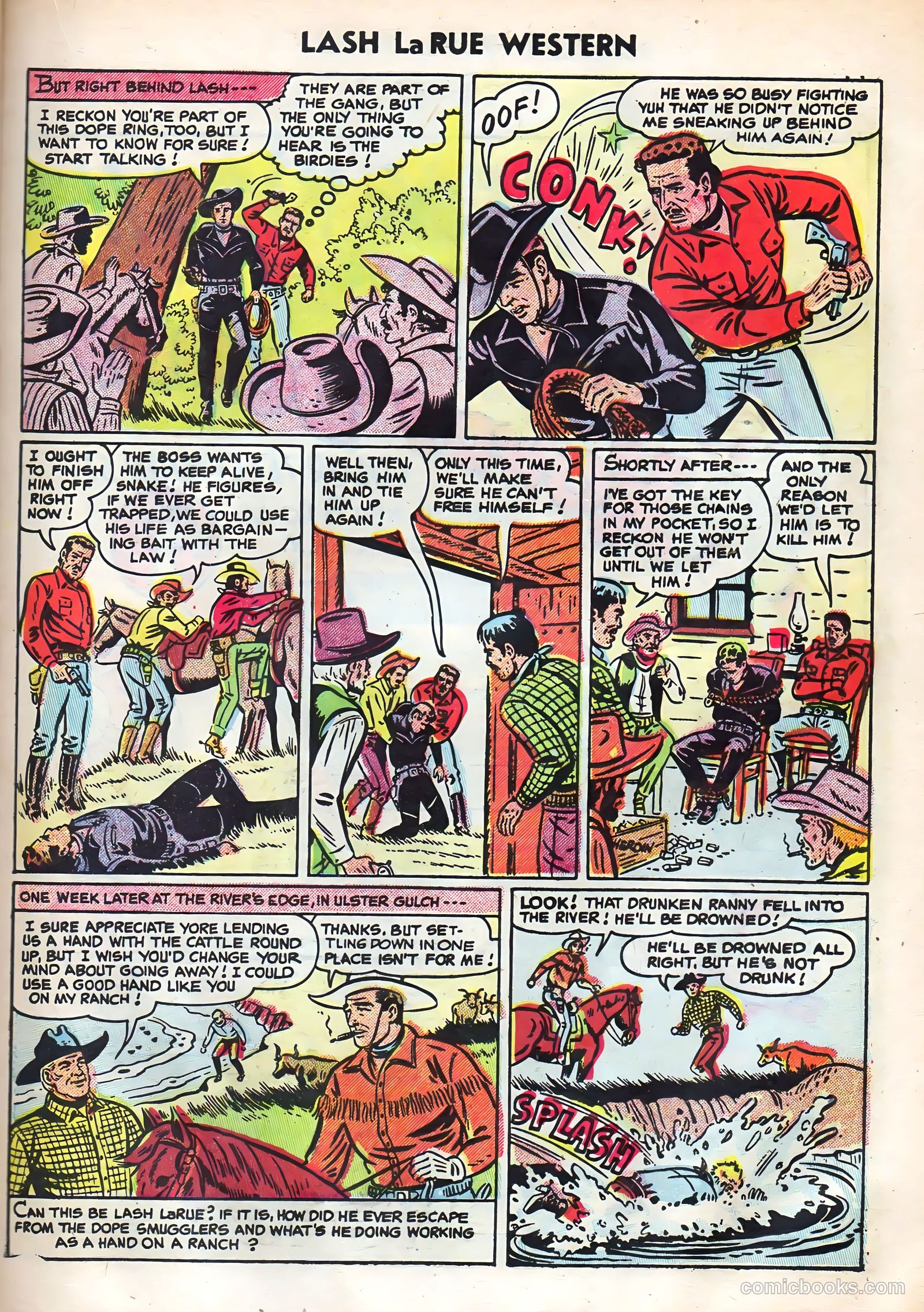 Lash Larue Western #52 (1954) — page 21 of 36