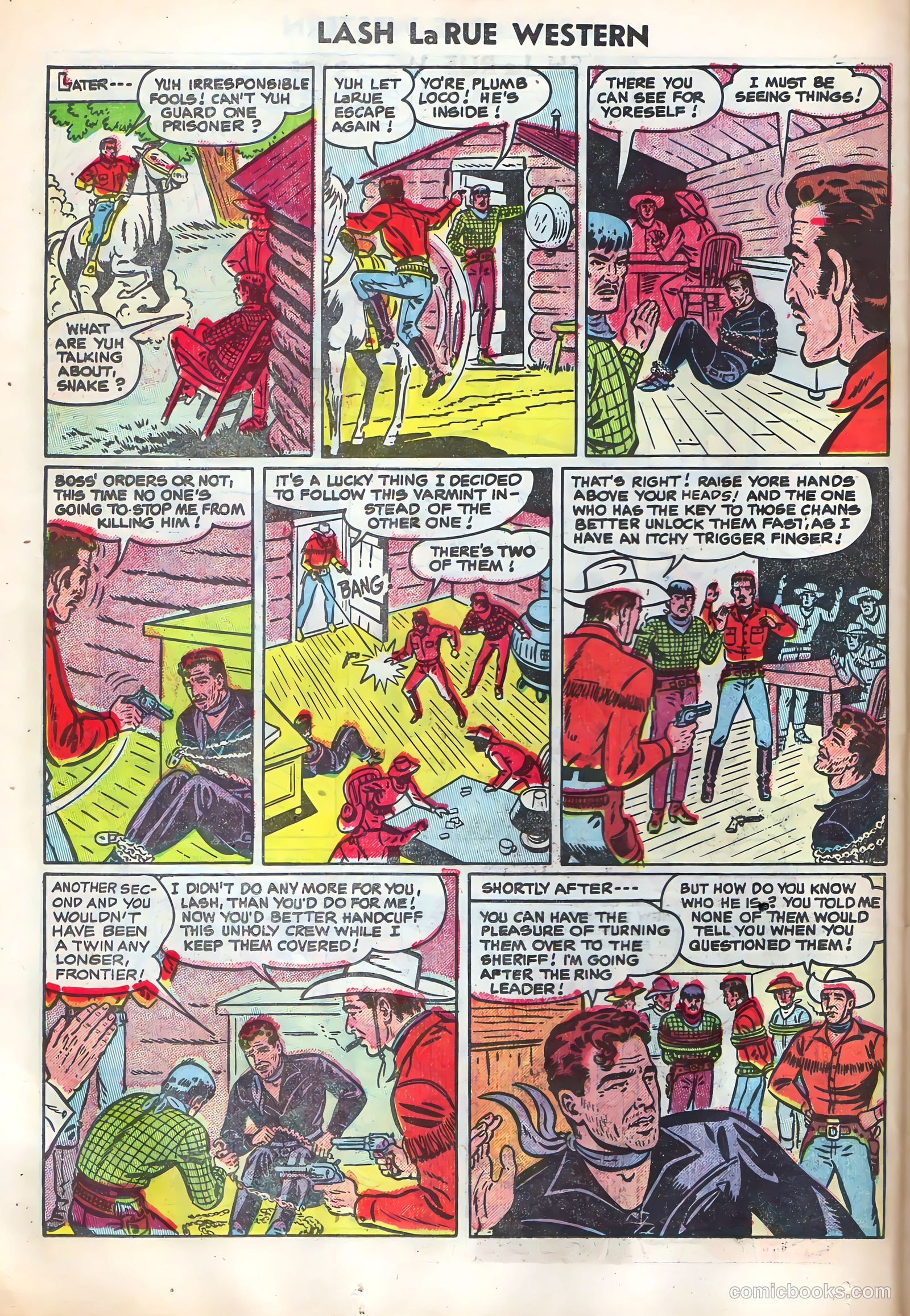 Lash Larue Western #52 (1954) — page 26 of 36