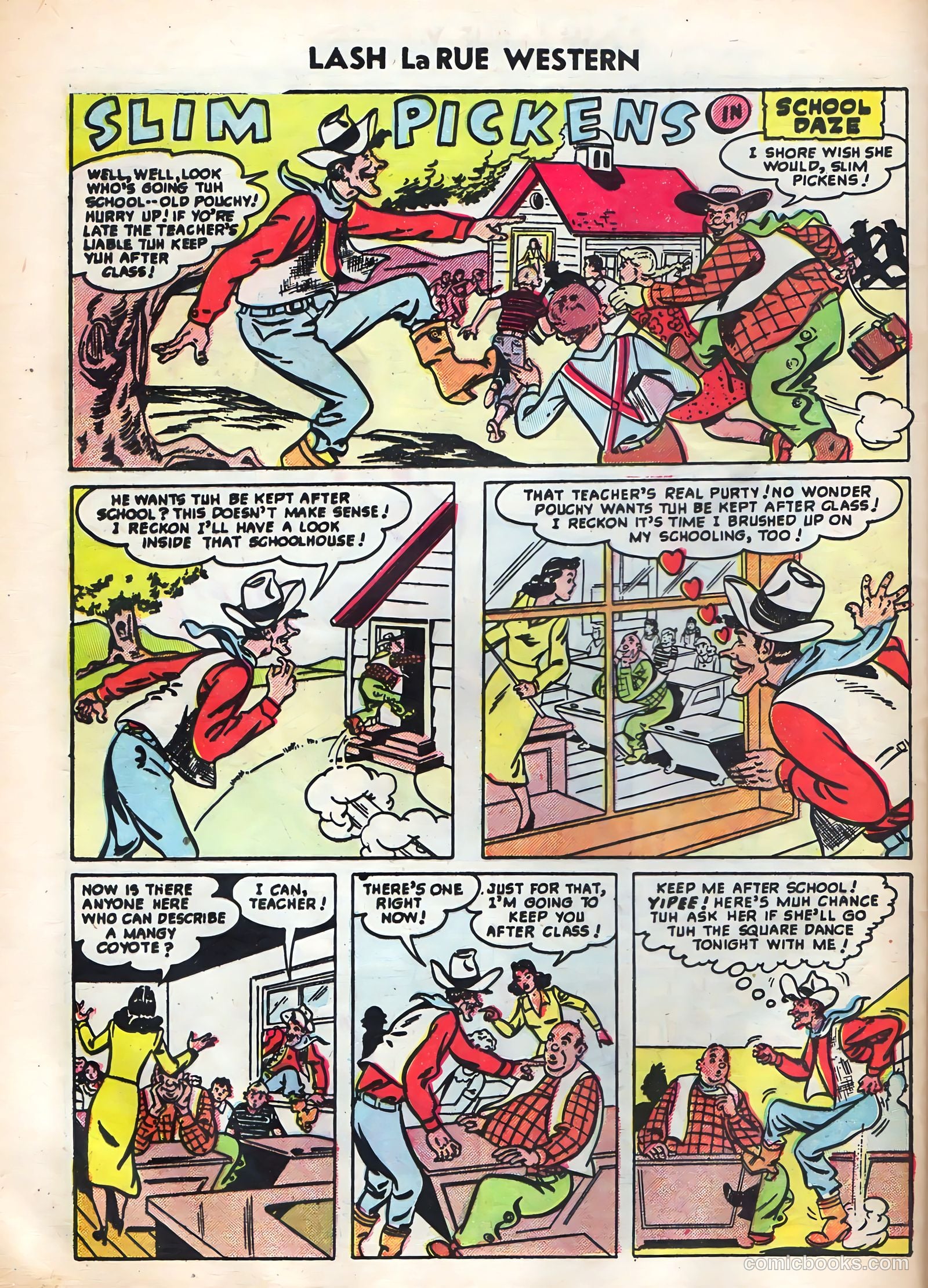 Lash Larue Western #52 (1954) — page 28 of 36