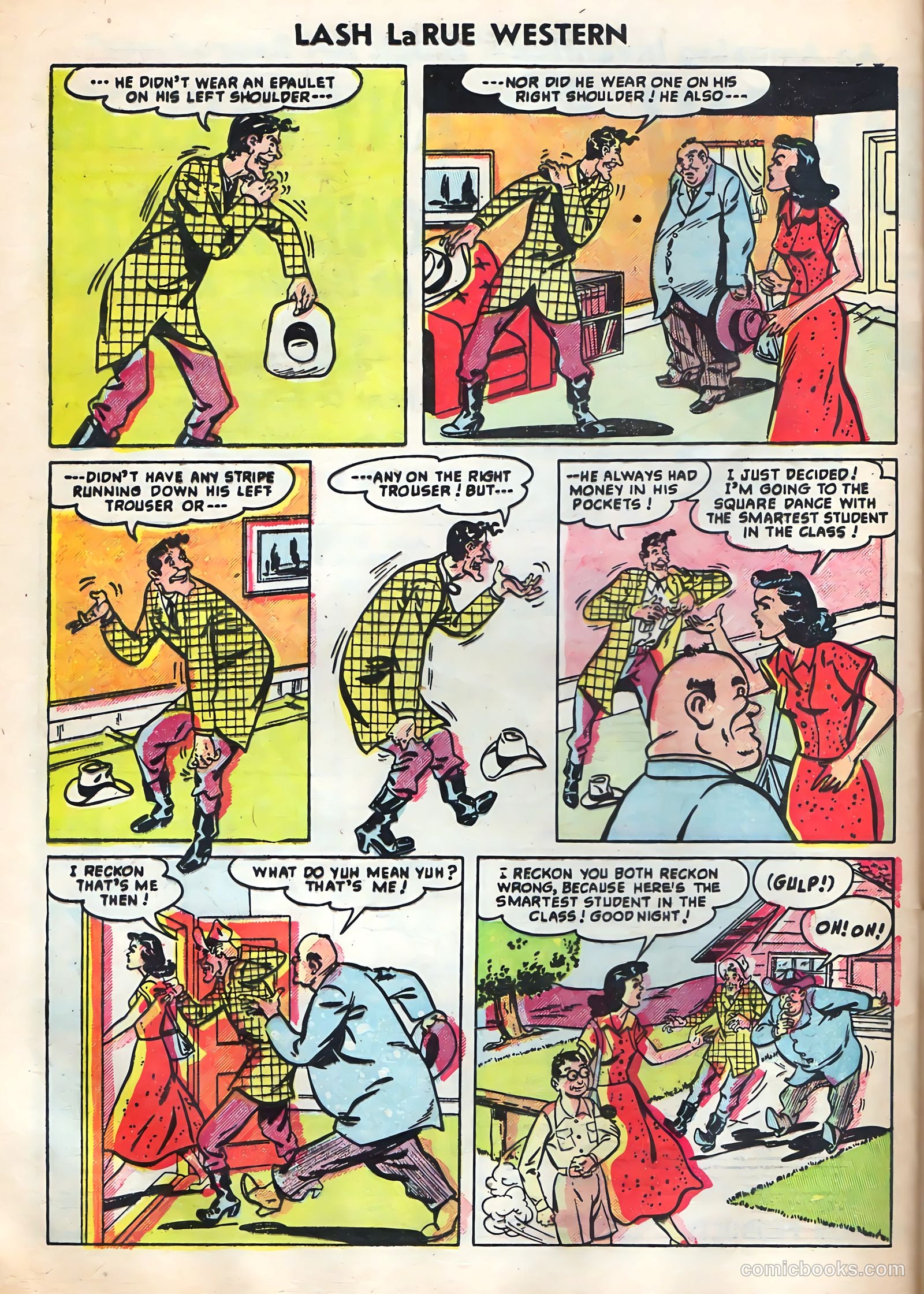 Lash Larue Western #52 (1954) — page 32 of 36