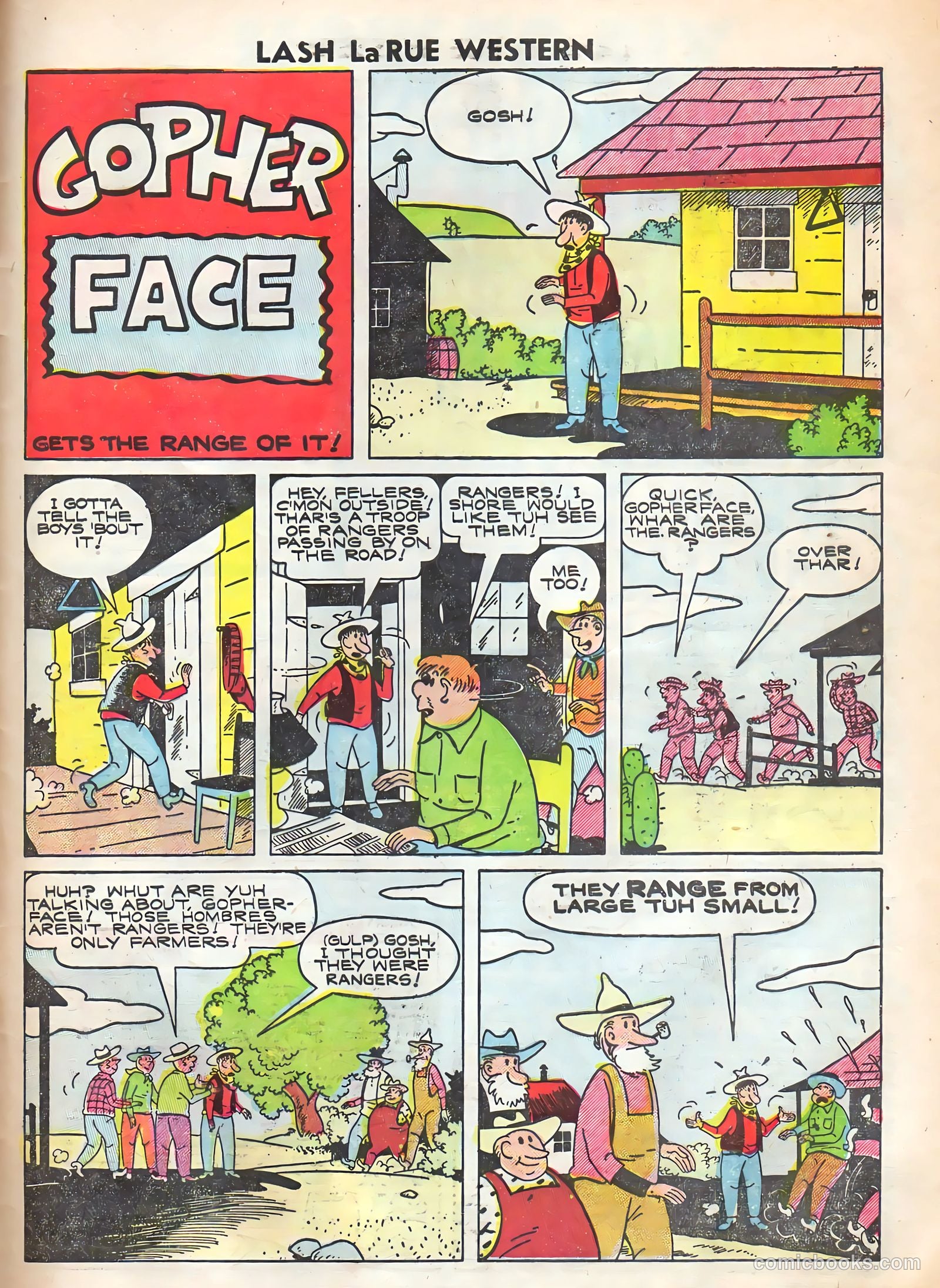 Lash Larue Western #52 (1954) — page 33 of 36