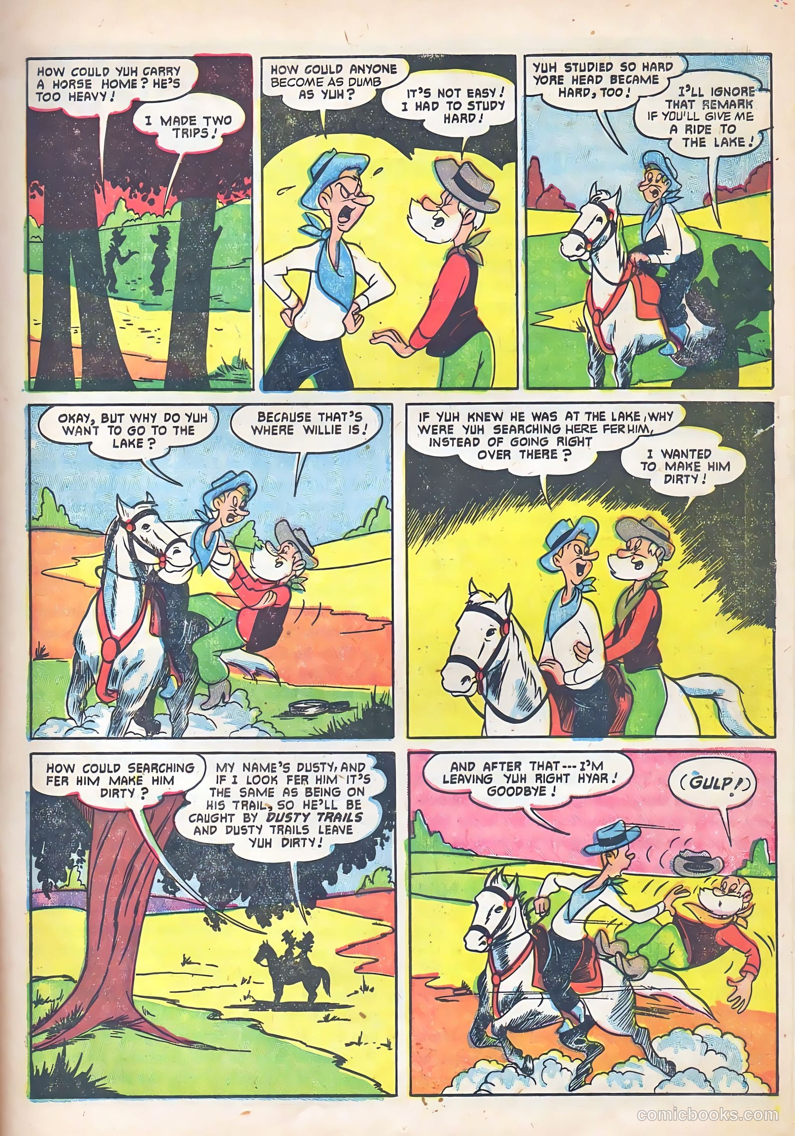Lash Larue Western #53 (1955) — page 15 of 36