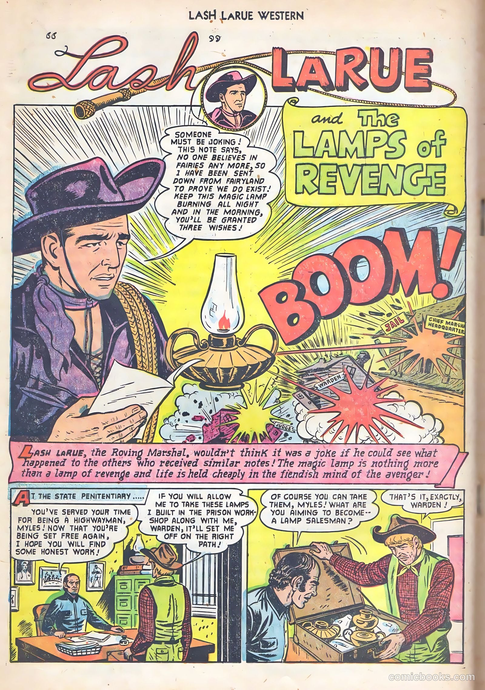 Lash Larue Western #53 (1955) — page 18 of 36