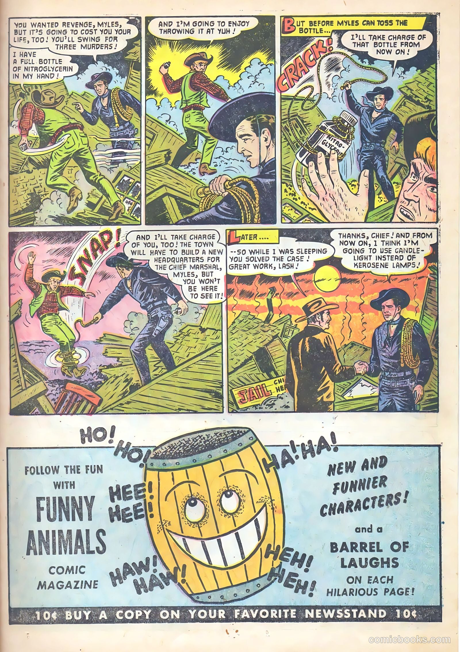 Lash Larue Western #53 (1955) — page 23 of 36