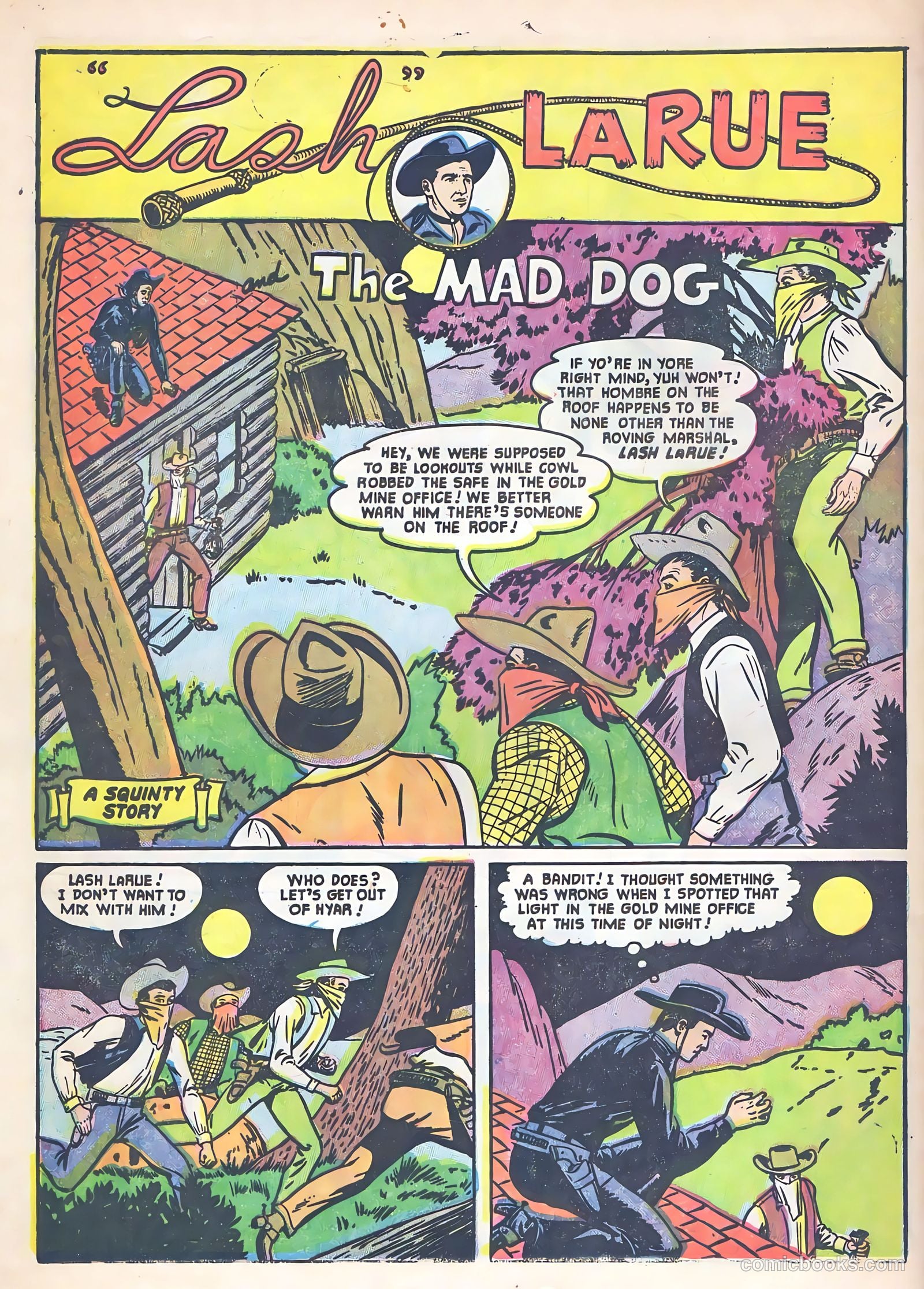 Lash Larue Western #53 (1955) — page 28 of 36
