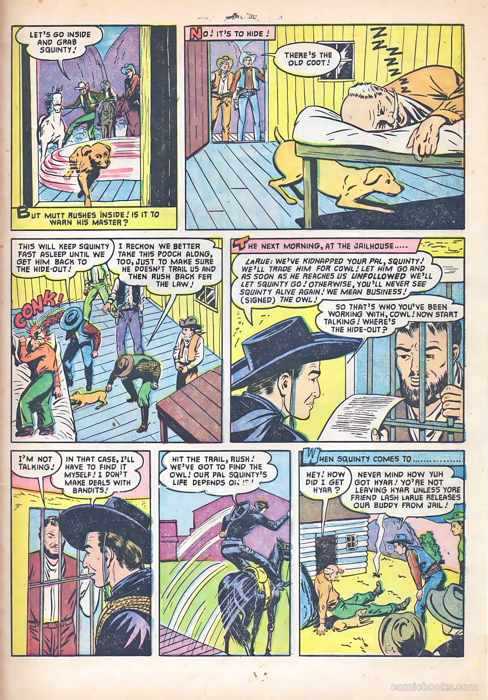 Lash Larue Western #53 (1955) — page 31 of 36