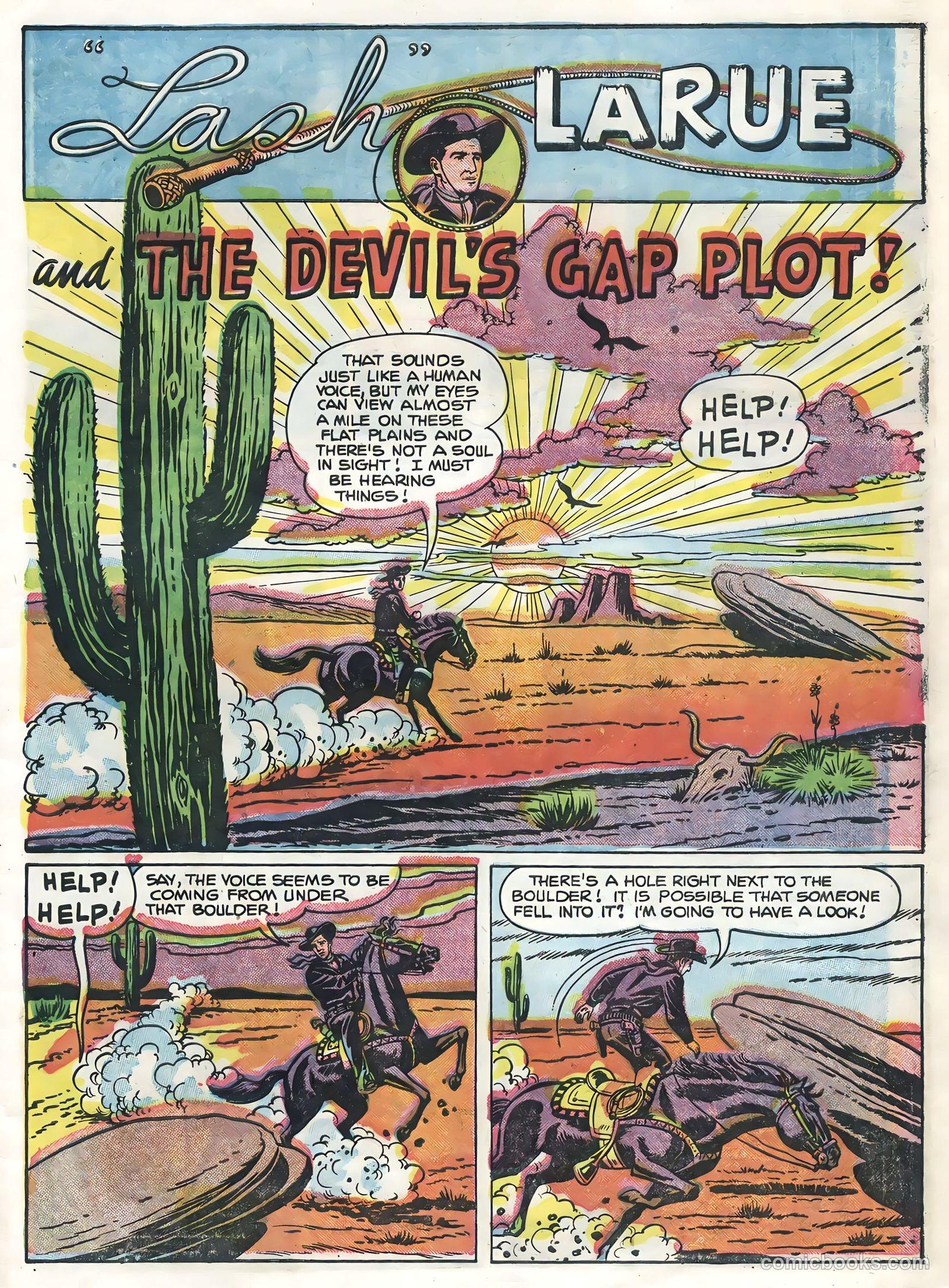 Lash LaRue Western #54 (1955) — page 27 of 36