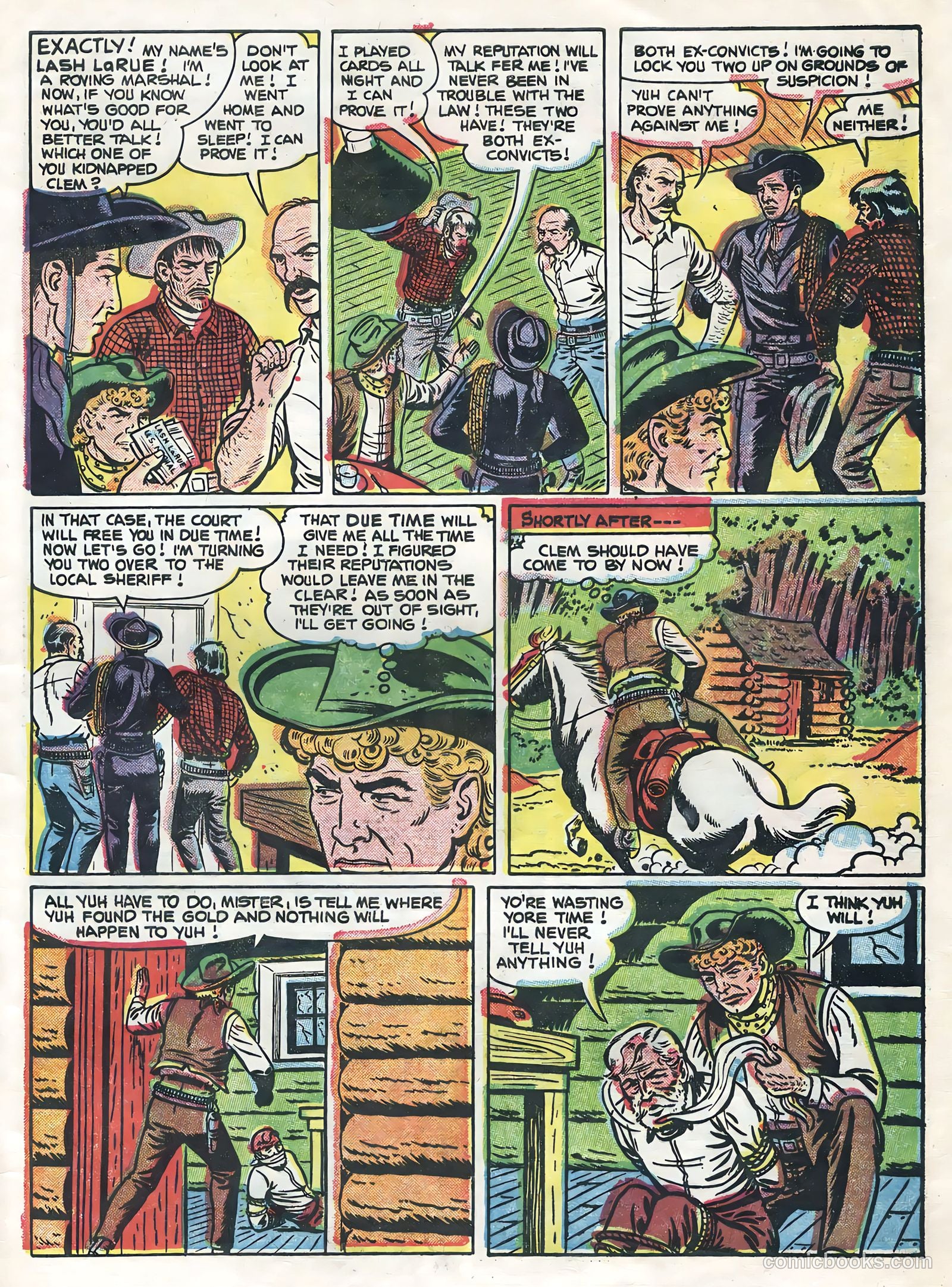 Lash LaRue Western #54 (1955) — page 33 of 36