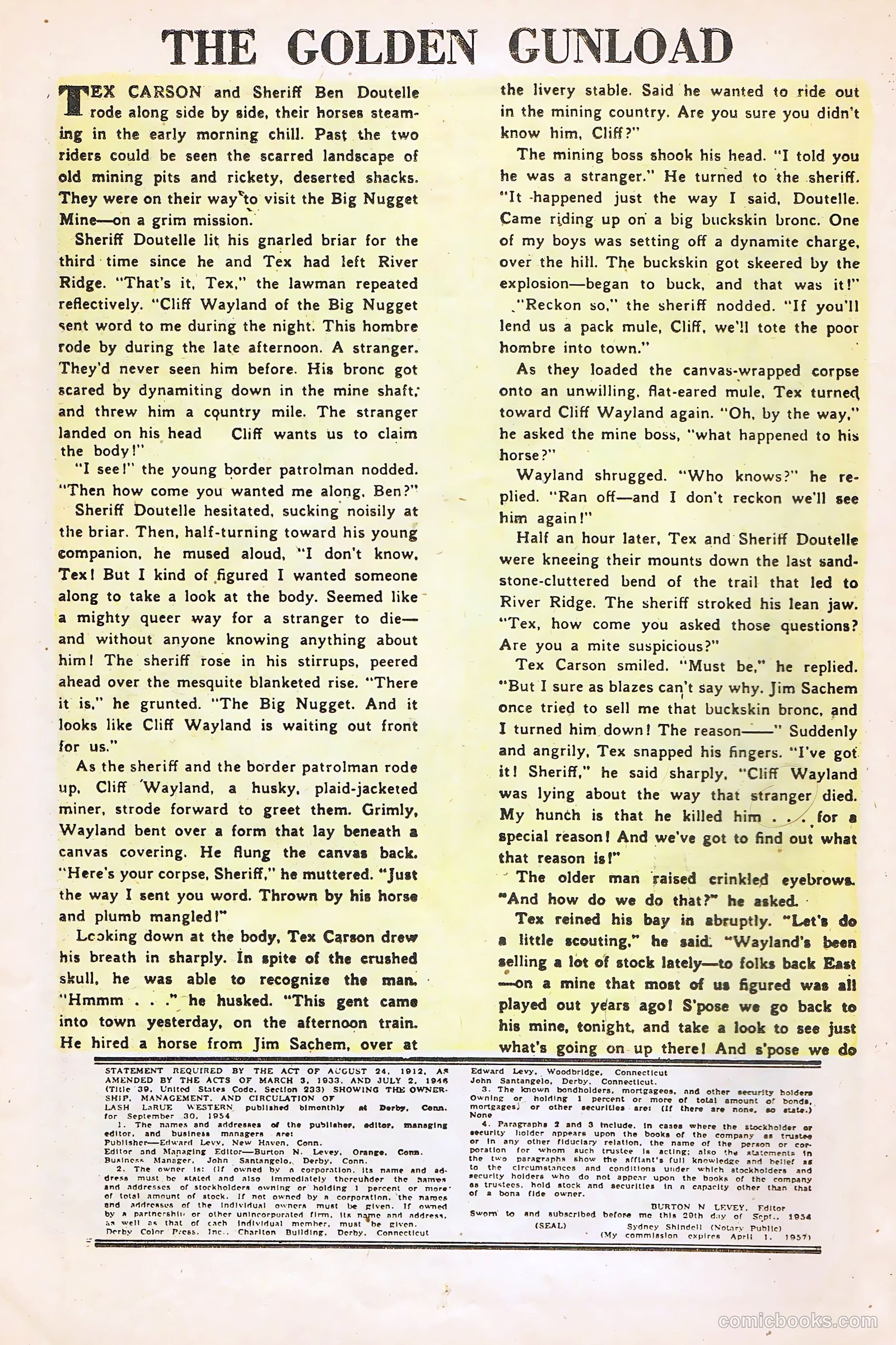 Lash Larue Western #55 (1955) — page 14 of 36