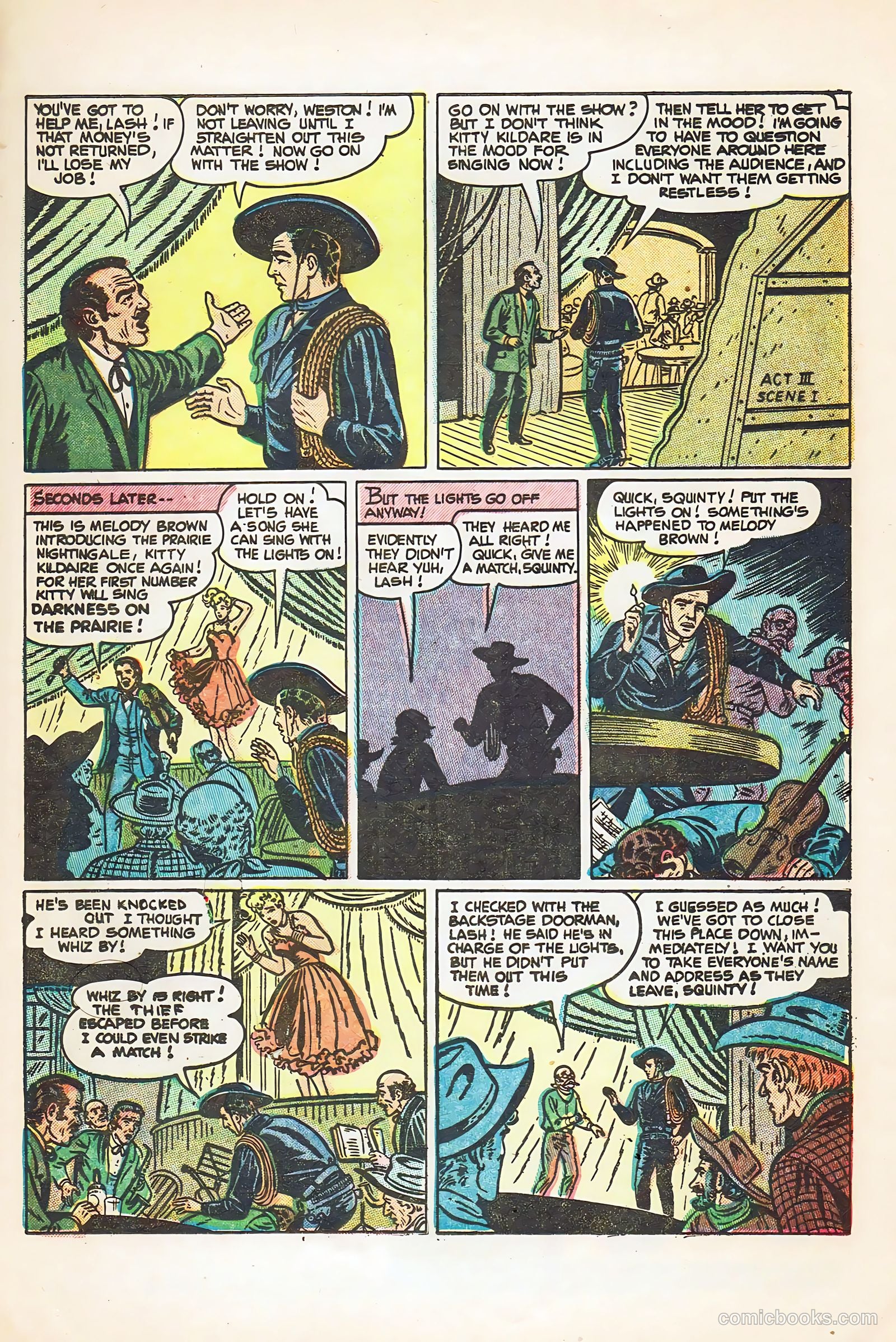 Lash Larue Western #55 (1955) — page 21 of 36