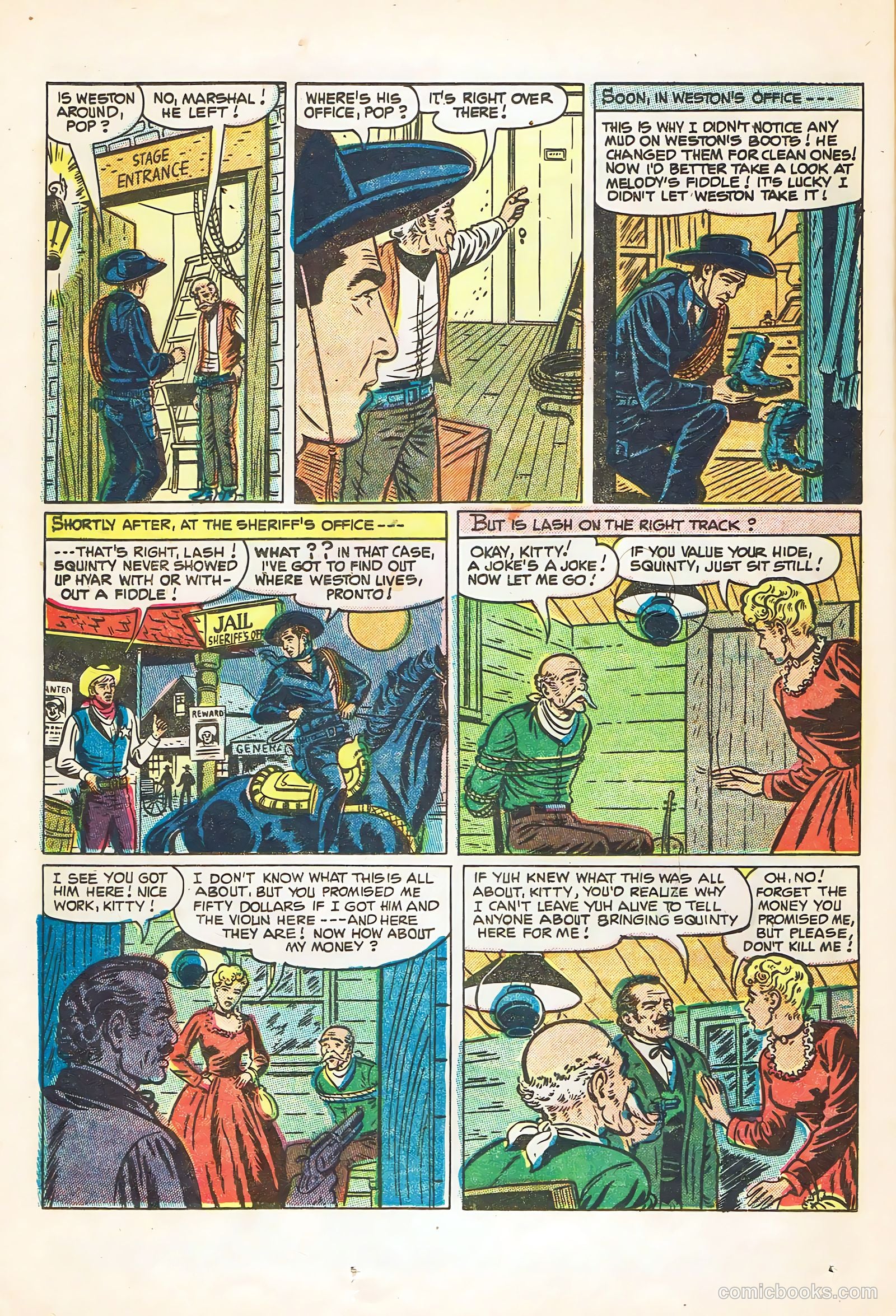 Lash Larue Western #55 (1955) — page 24 of 36