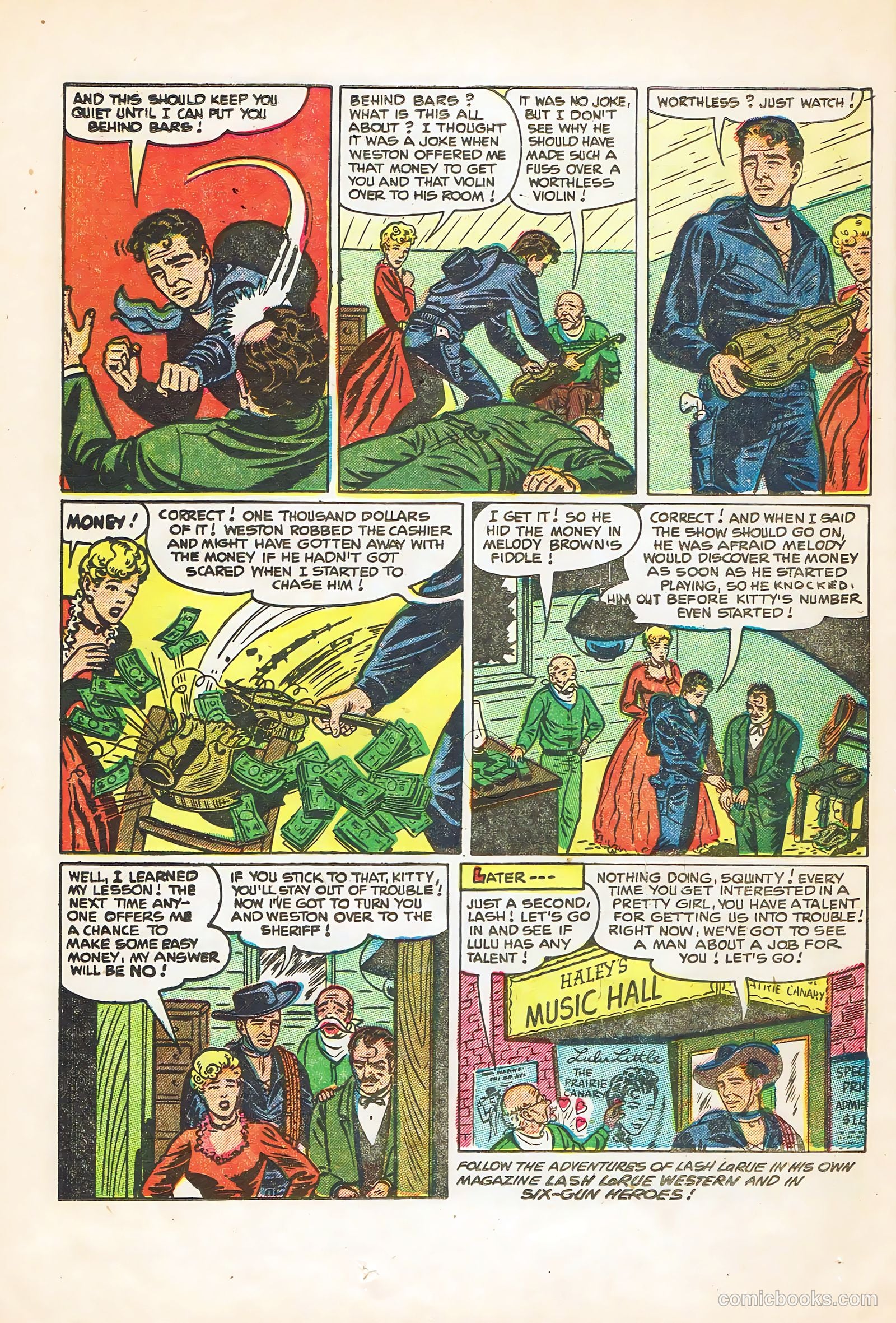 Lash Larue Western #55 (1955) — page 26 of 36