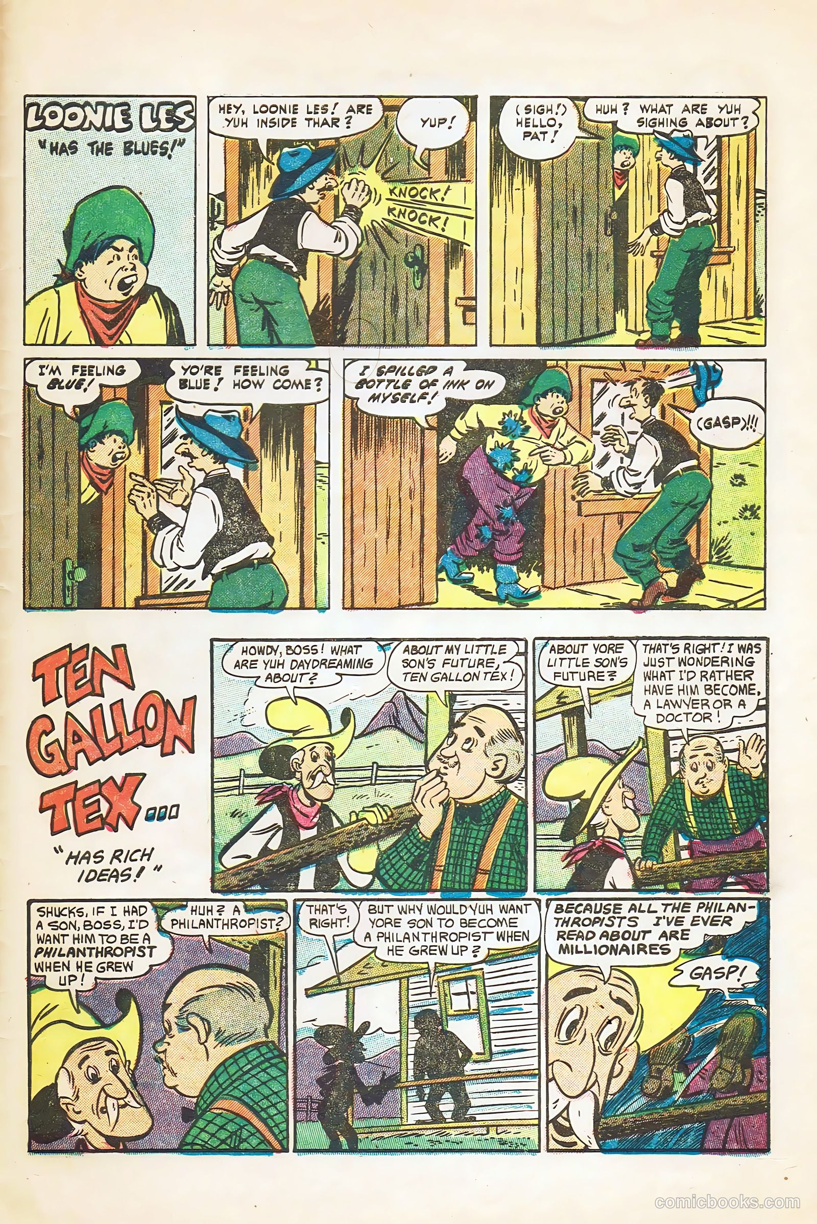 Lash Larue Western #55 (1955) — page 33 of 36