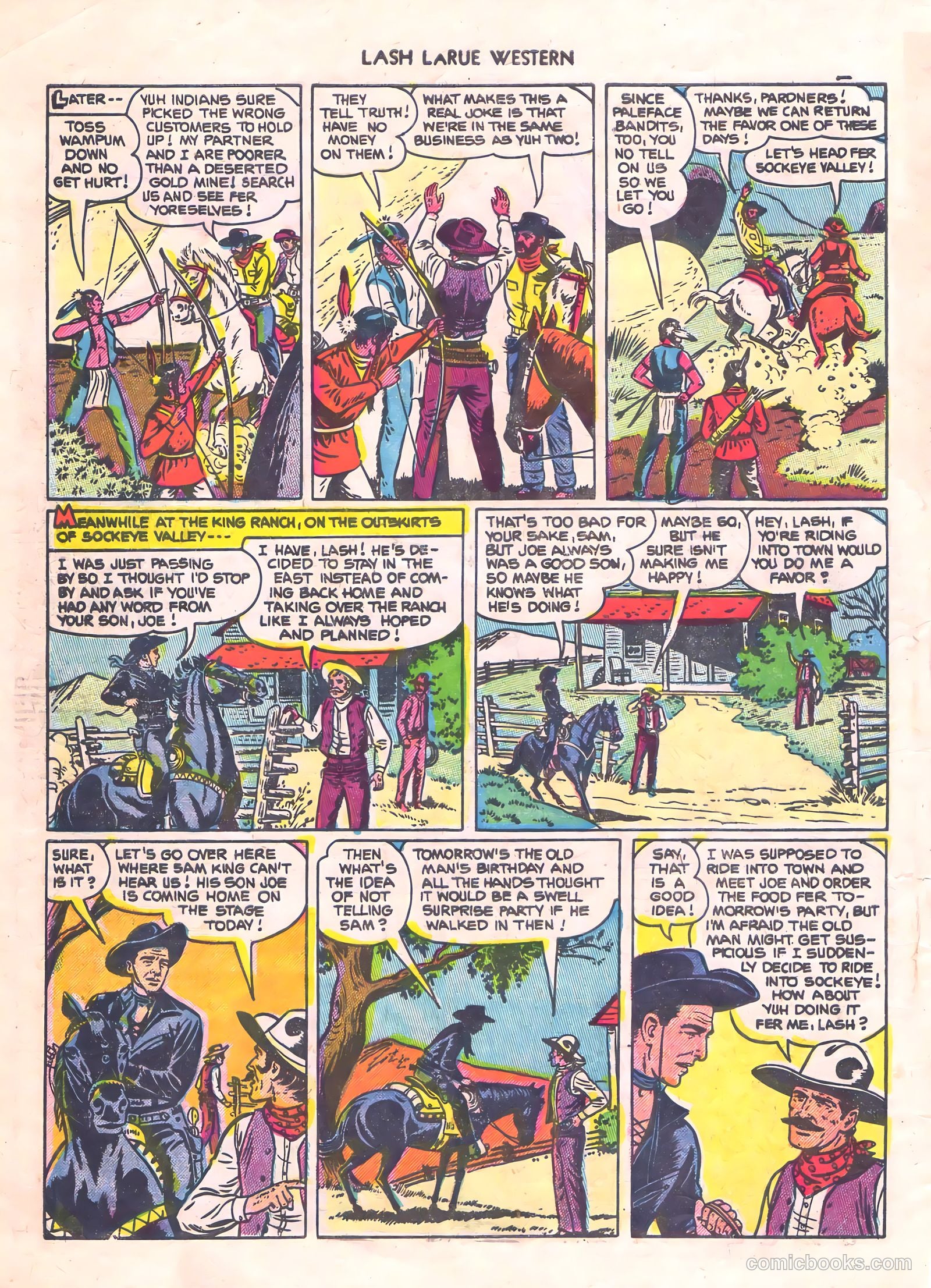 Lash Larue Western #56 (1956) — page 4 of 36
