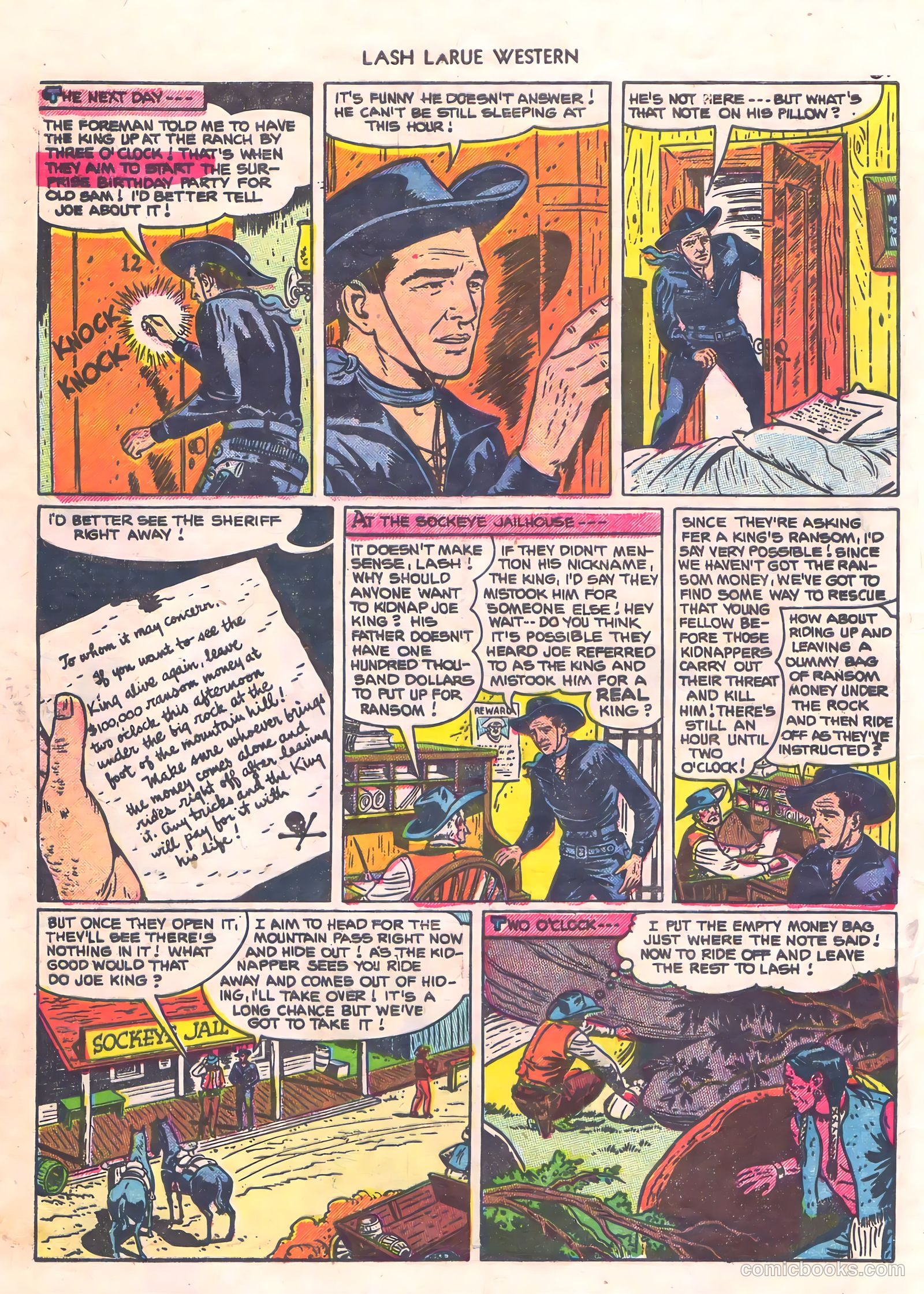 Lash Larue Western #56 (1956) — page 8 of 36