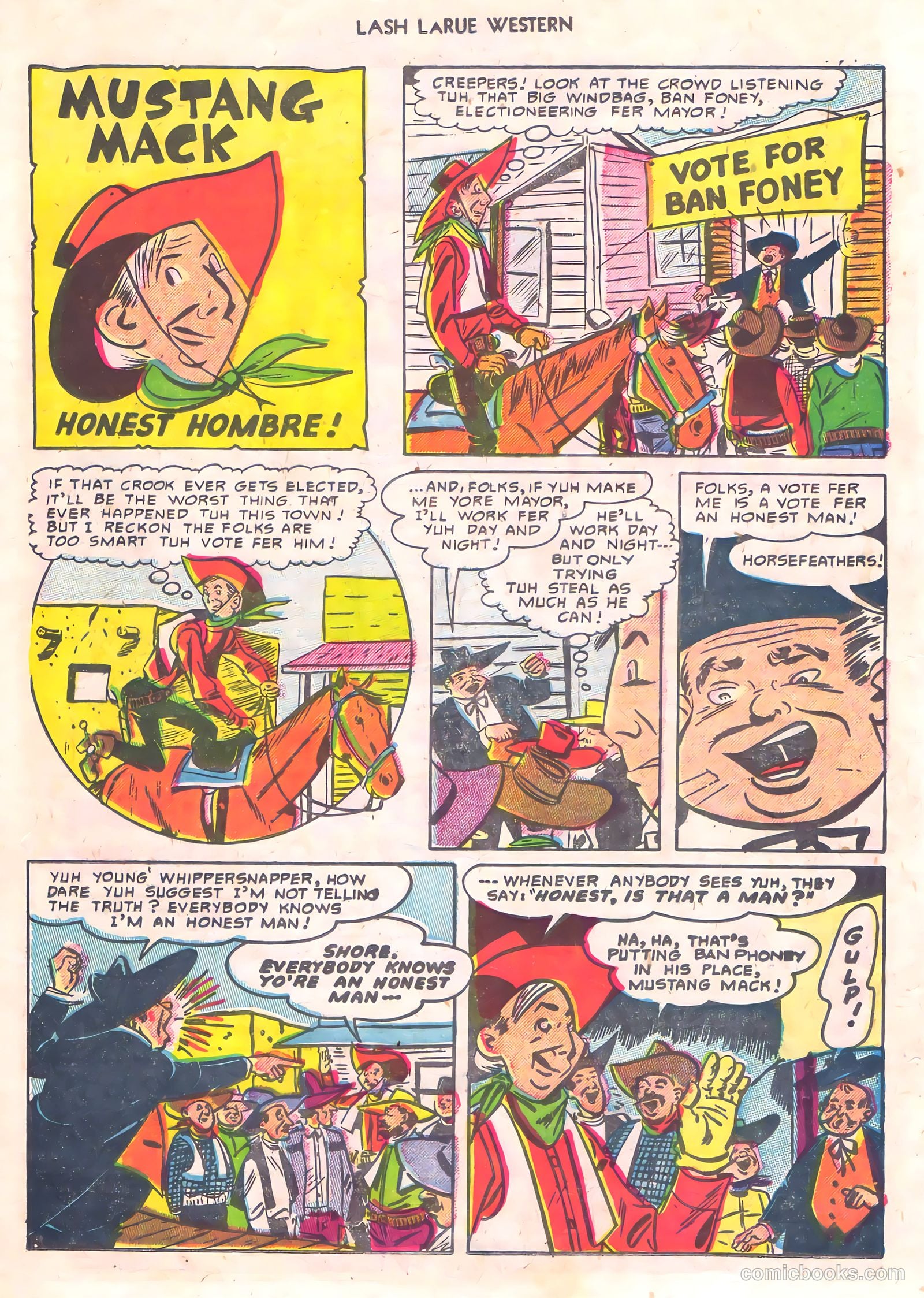 Lash Larue Western #56 (1956) — page 16 of 36