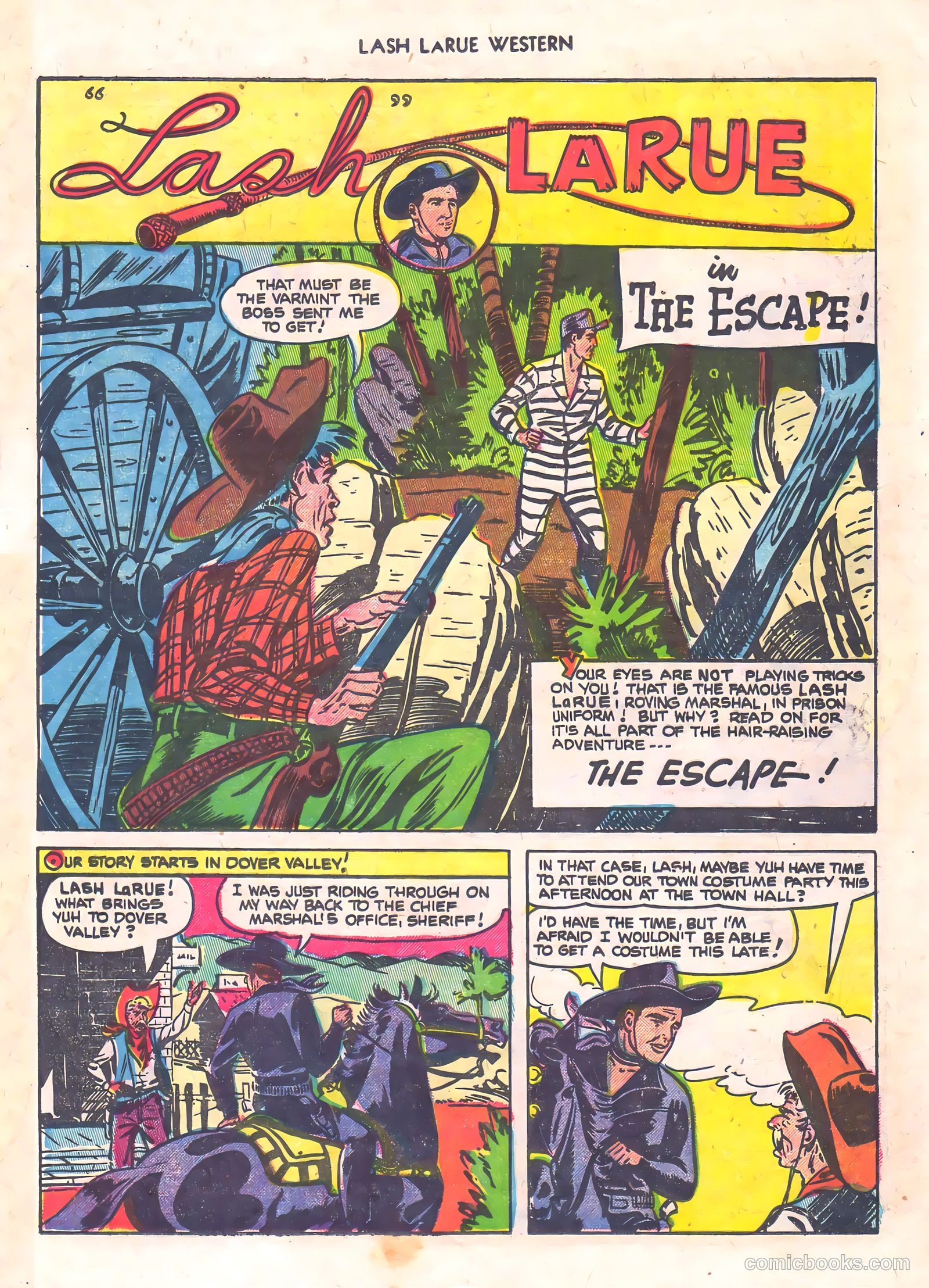 Lash Larue Western #56 (1956) — page 17 of 36