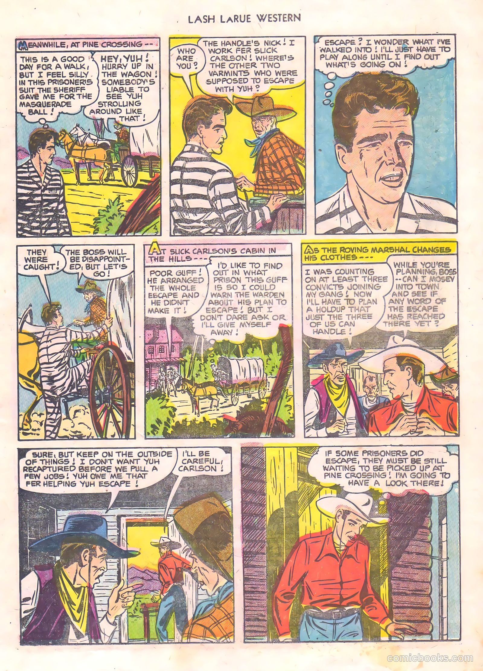 Lash Larue Western #56 (1956) — page 19 of 36