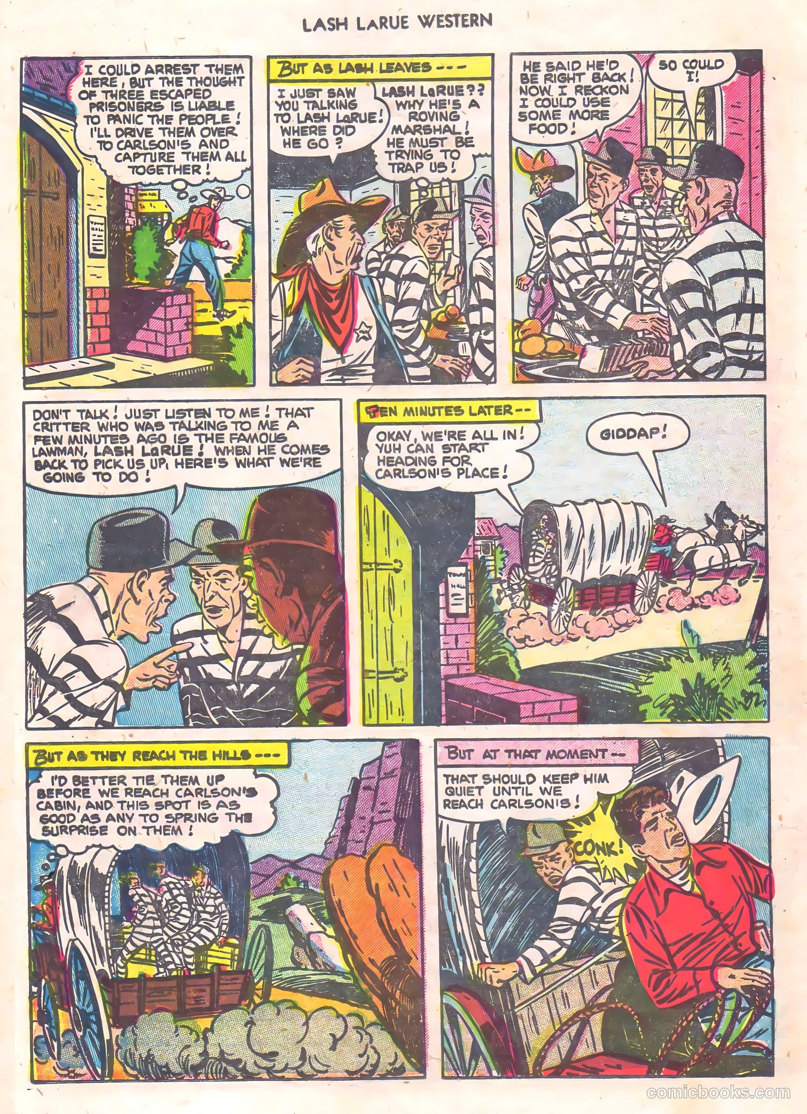 Lash Larue Western #56 (1956) — page 21 of 36