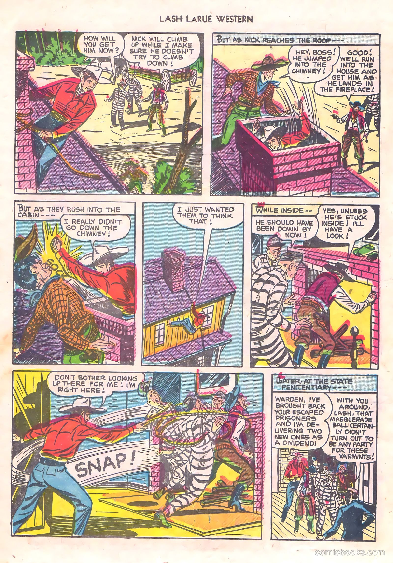 Lash Larue Western #56 (1956) — page 24 of 36