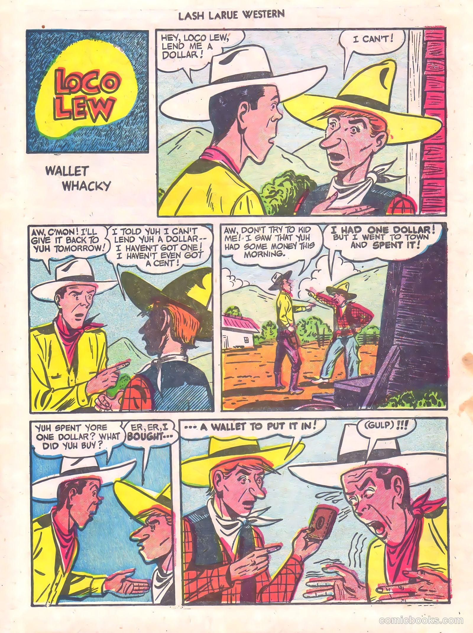 Lash Larue Western #56 (1956) — page 25 of 36