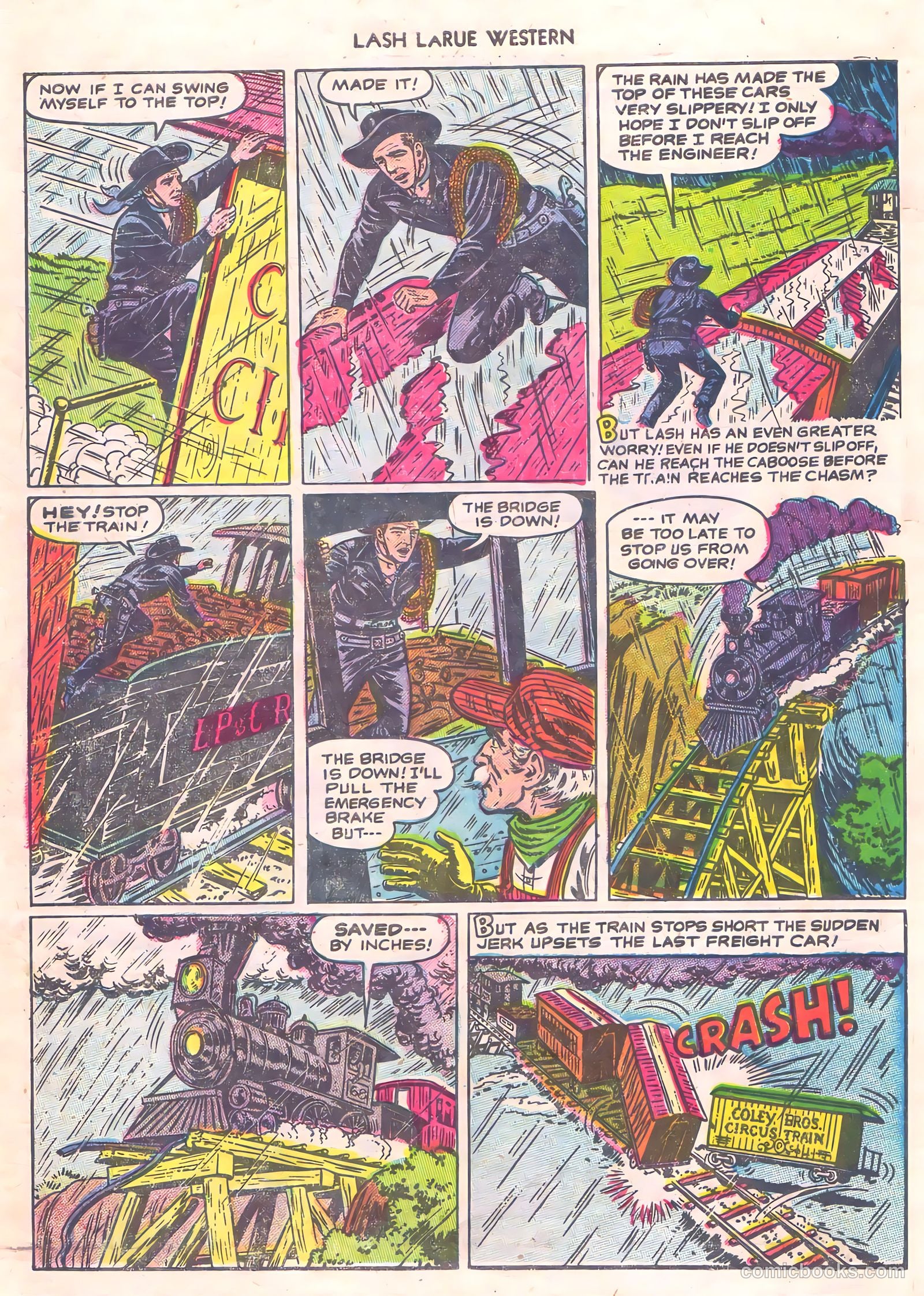 Lash Larue Western #56 (1956) — page 28 of 36