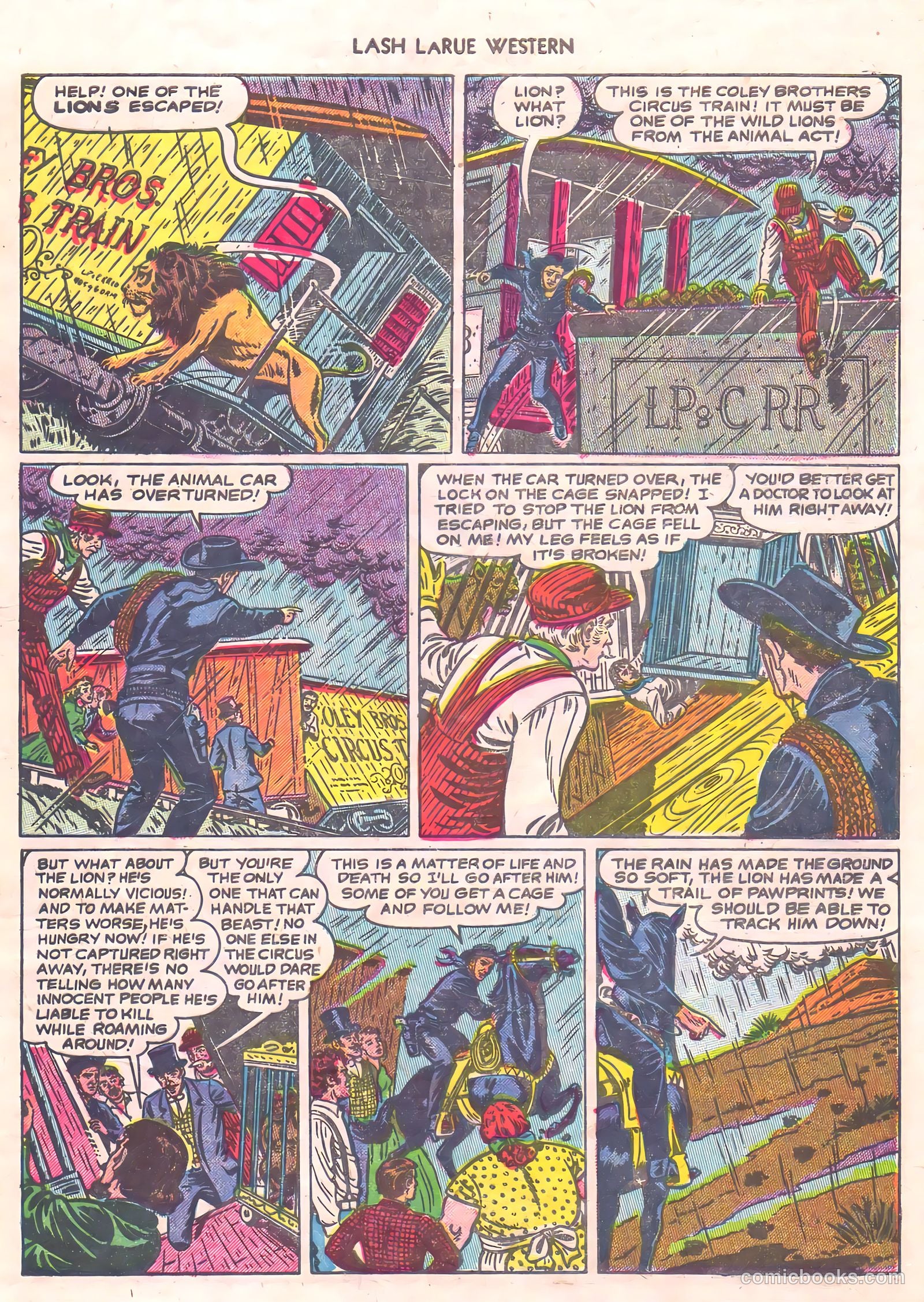 Lash Larue Western #56 (1956) — page 29 of 36