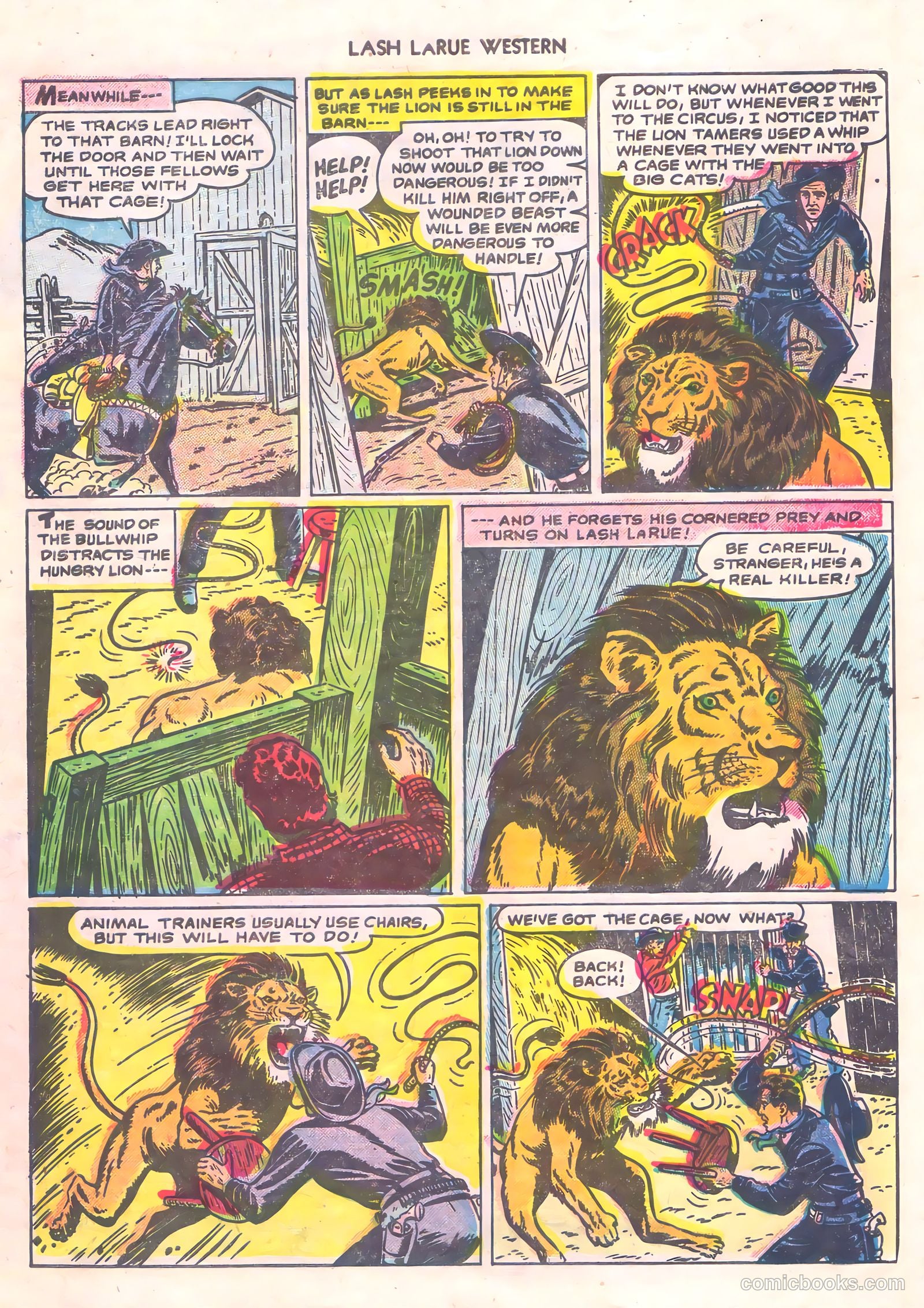 Lash Larue Western #56 (1956) — page 32 of 36