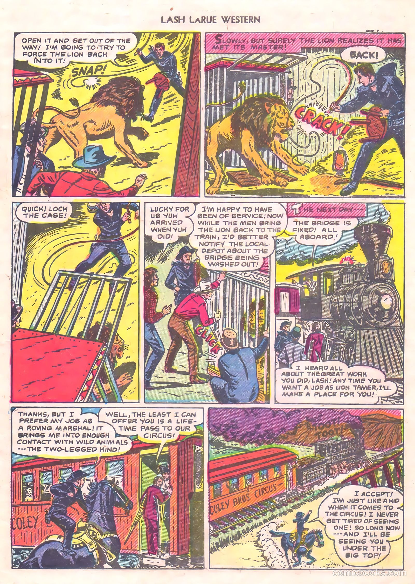 Lash Larue Western #56 (1956) — page 33 of 36