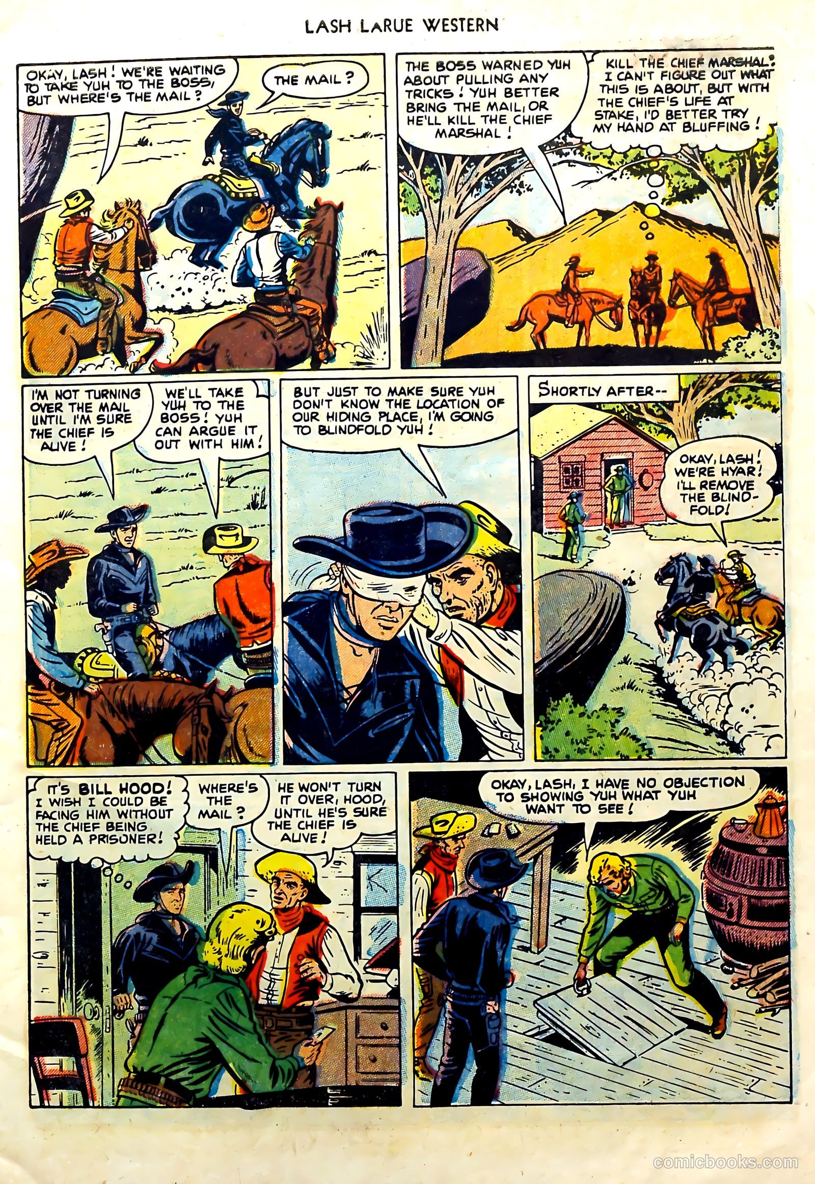 Lash Larue Western #57 (1955) — page 7 of 36