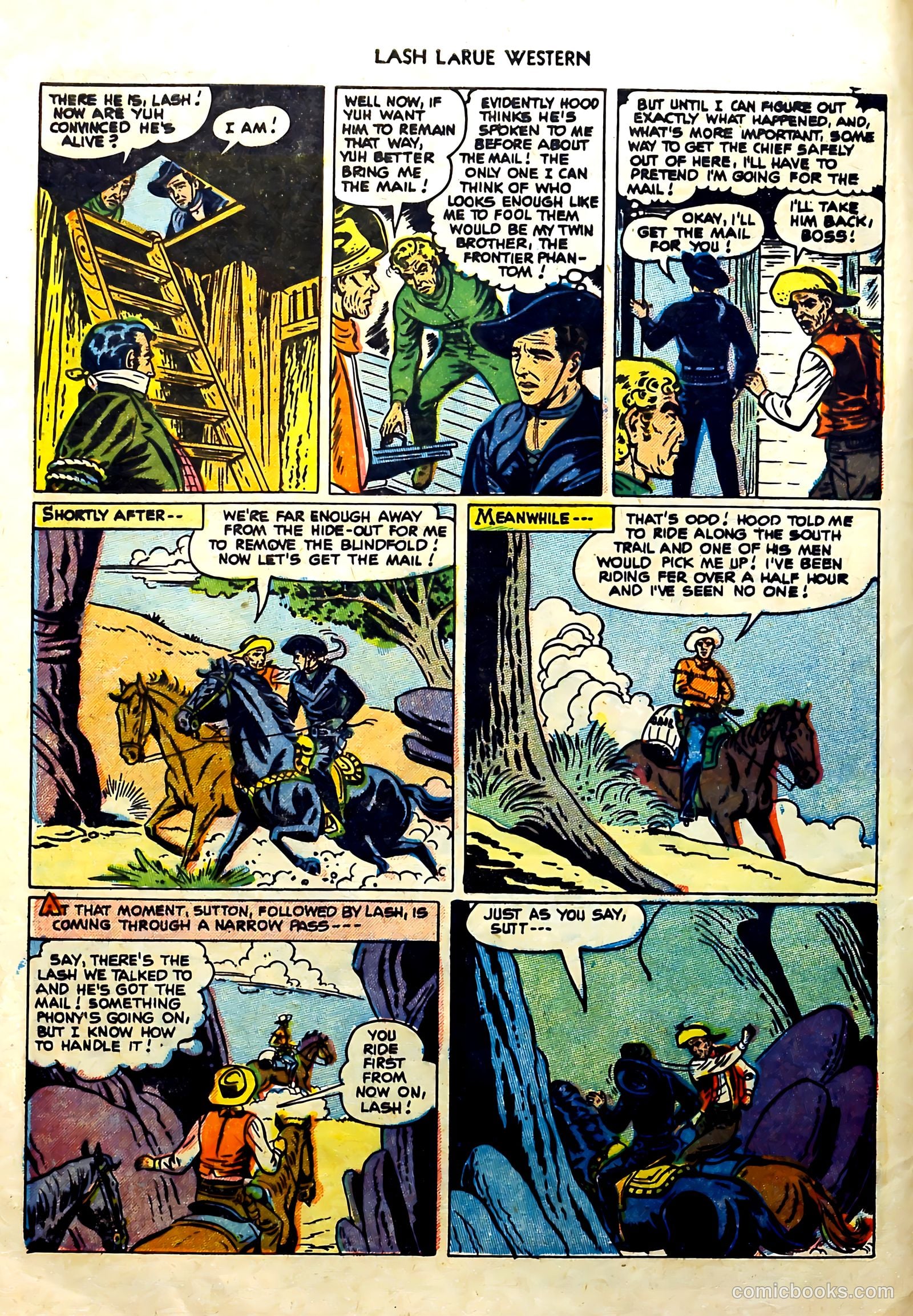 Lash Larue Western #57 (1955) — page 8 of 36
