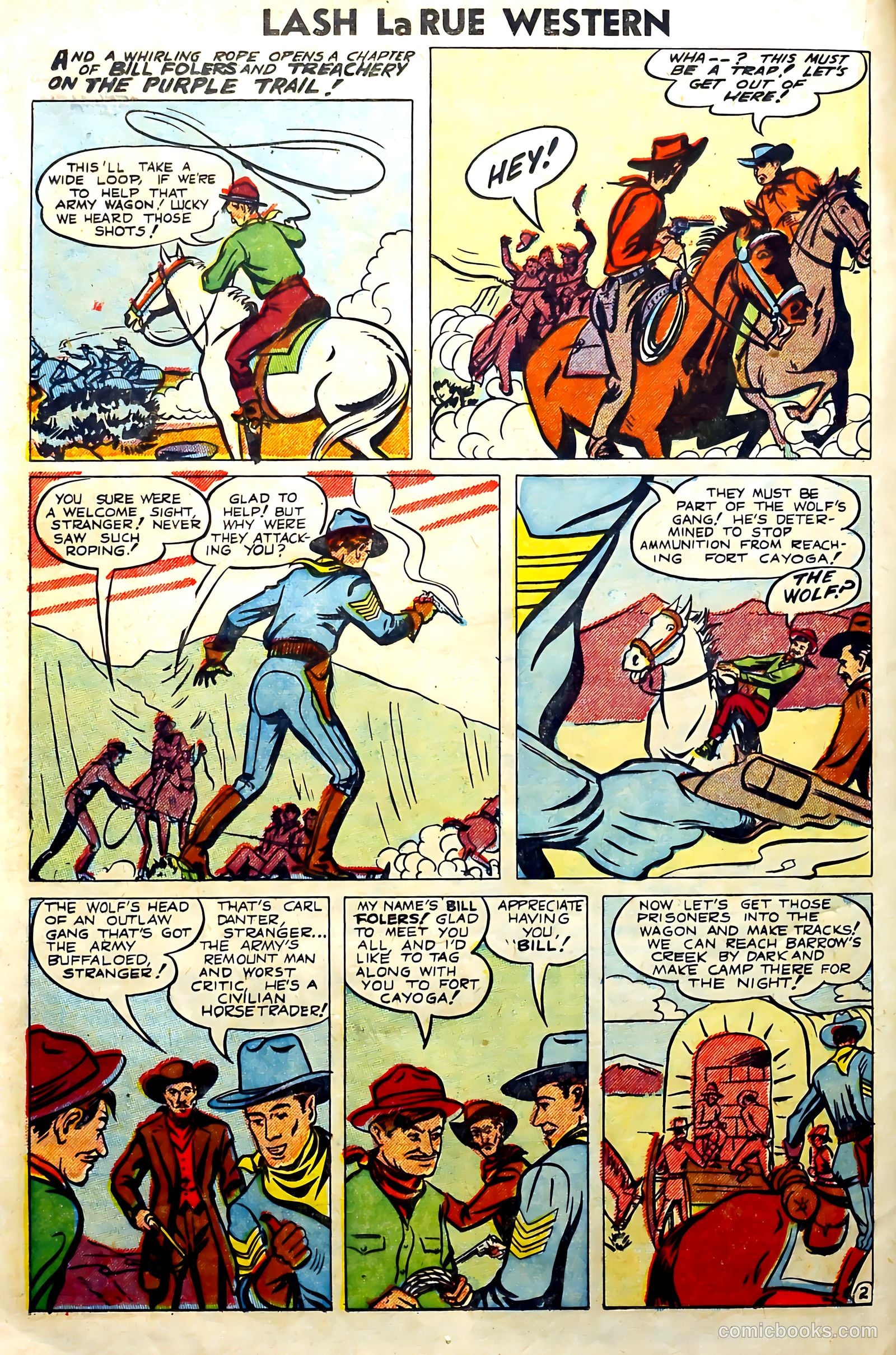 Lash Larue Western #57 (1955) — page 16 of 36