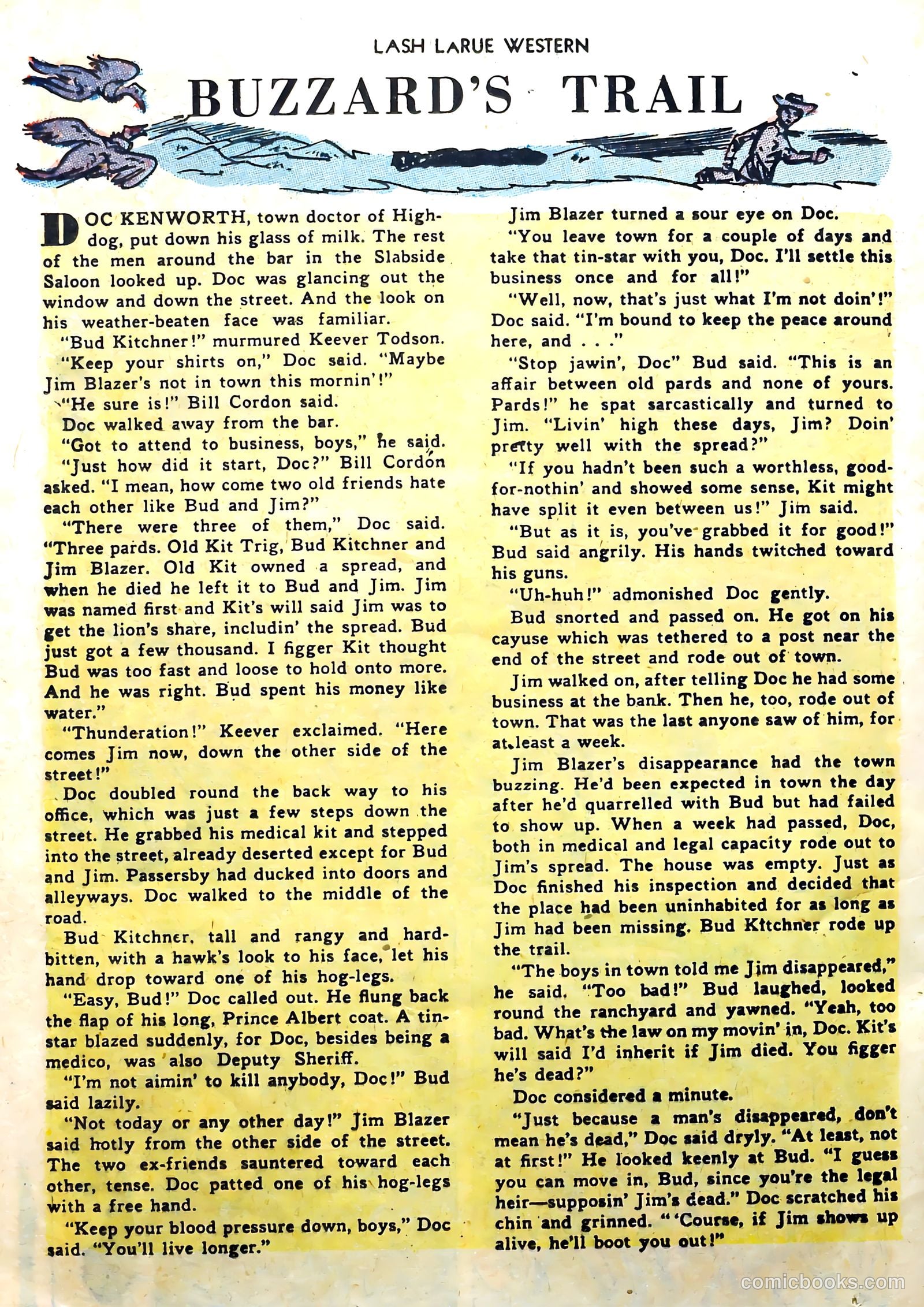 Lash Larue Western #57 (1955) — page 24 of 36