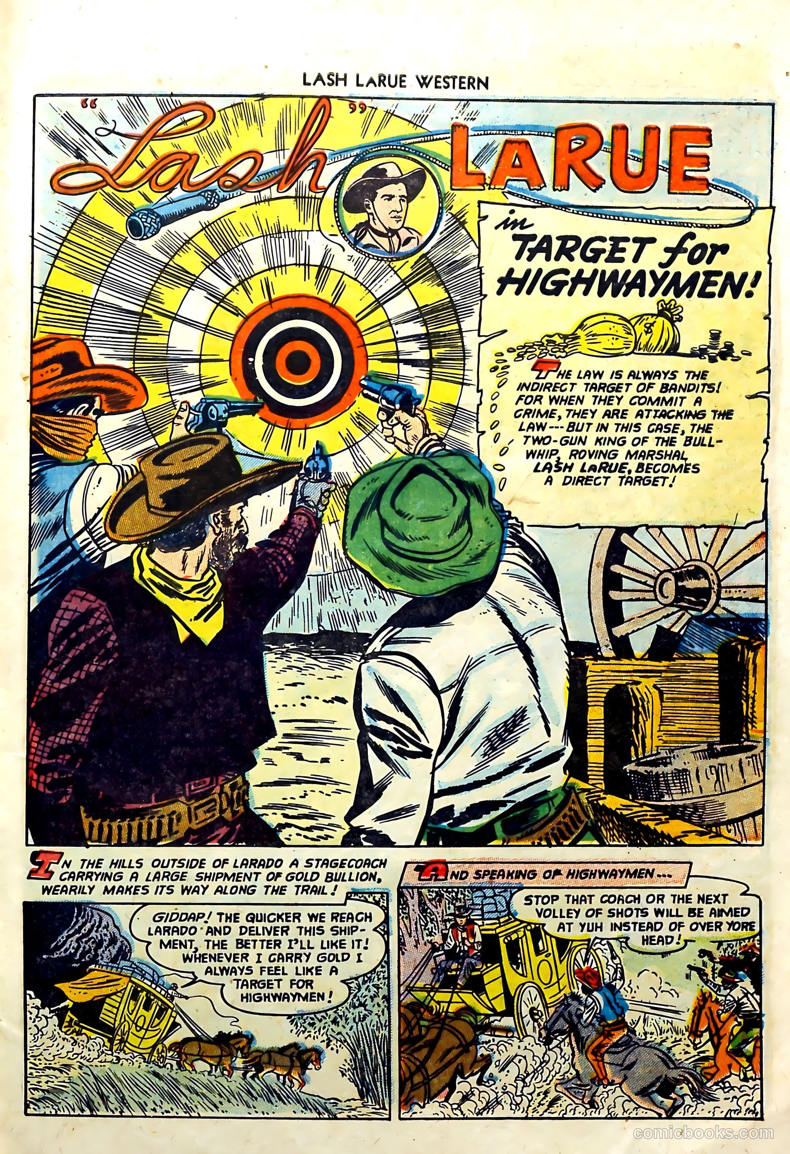Lash Larue Western #57 (1955) — page 27 of 36