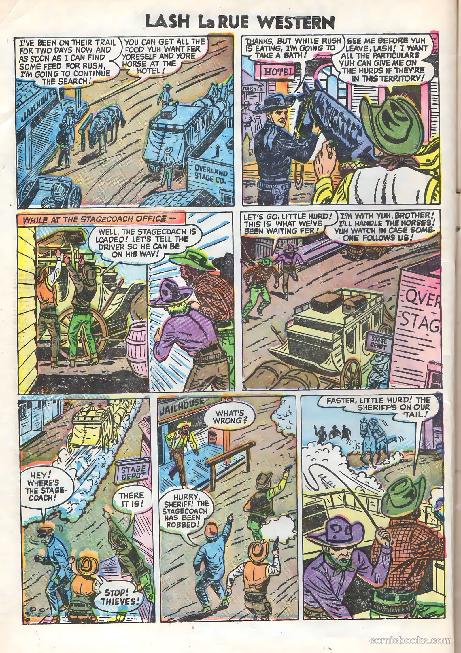 Lash Larue Western #58 (1955) — page 4 of 36