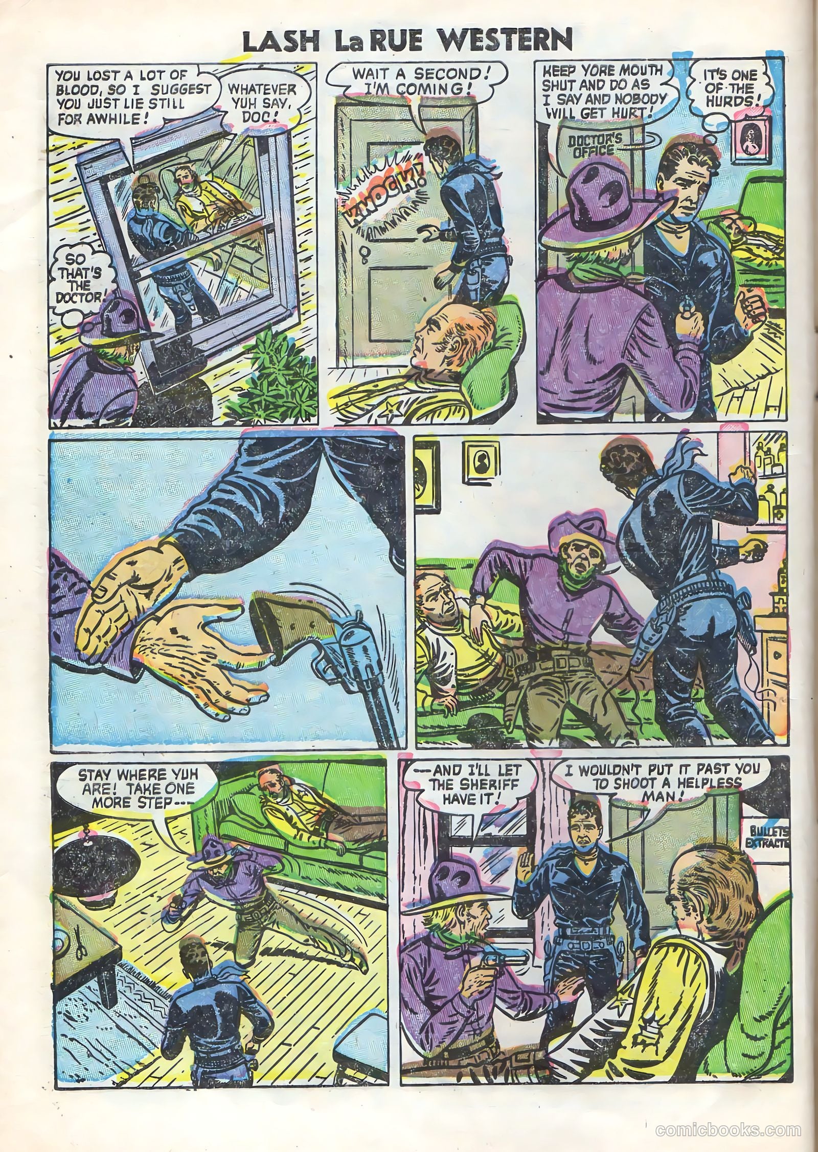 Lash Larue Western #58 (1955) — page 8 of 36