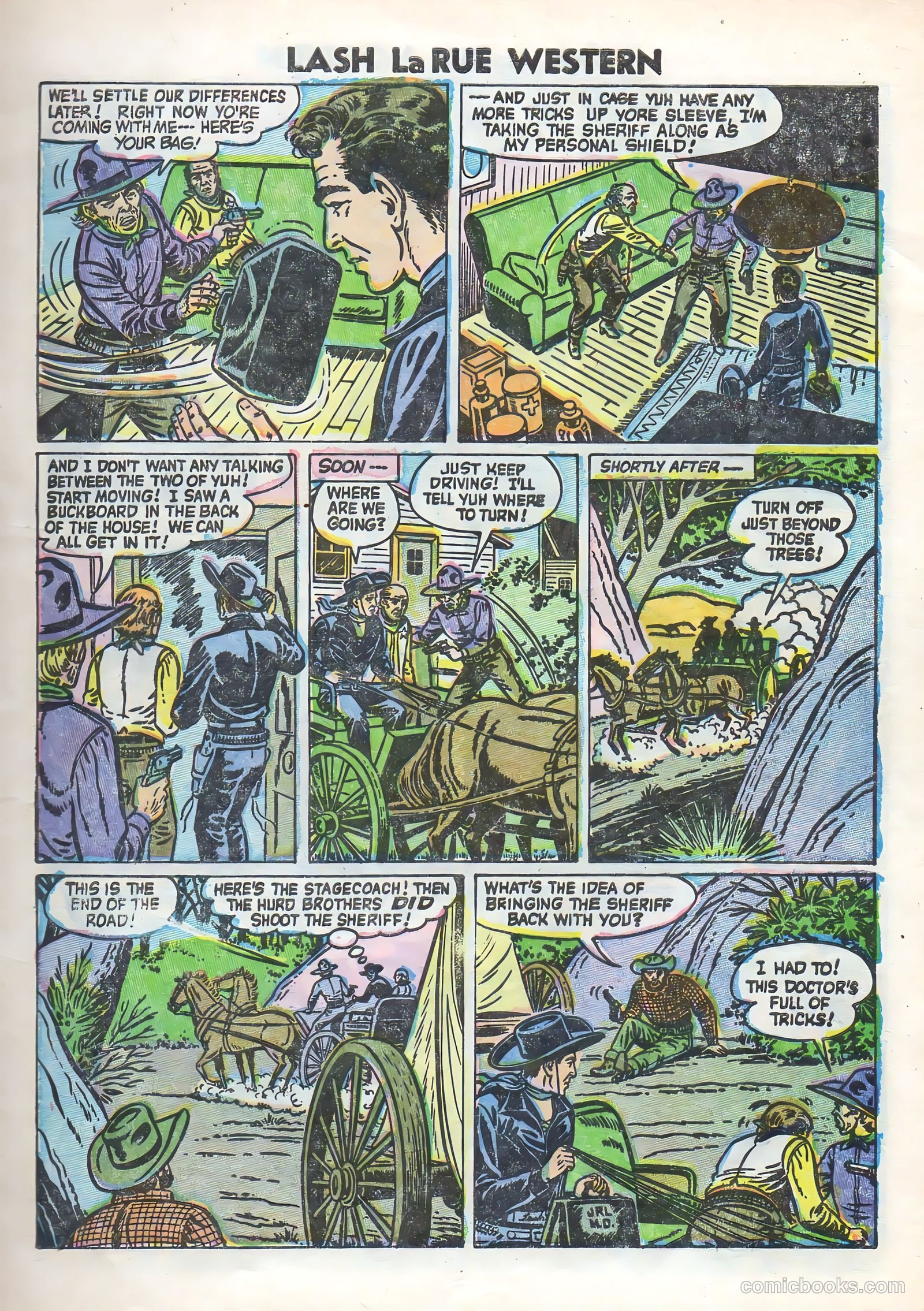 Lash Larue Western #58 (1955) — page 9 of 36