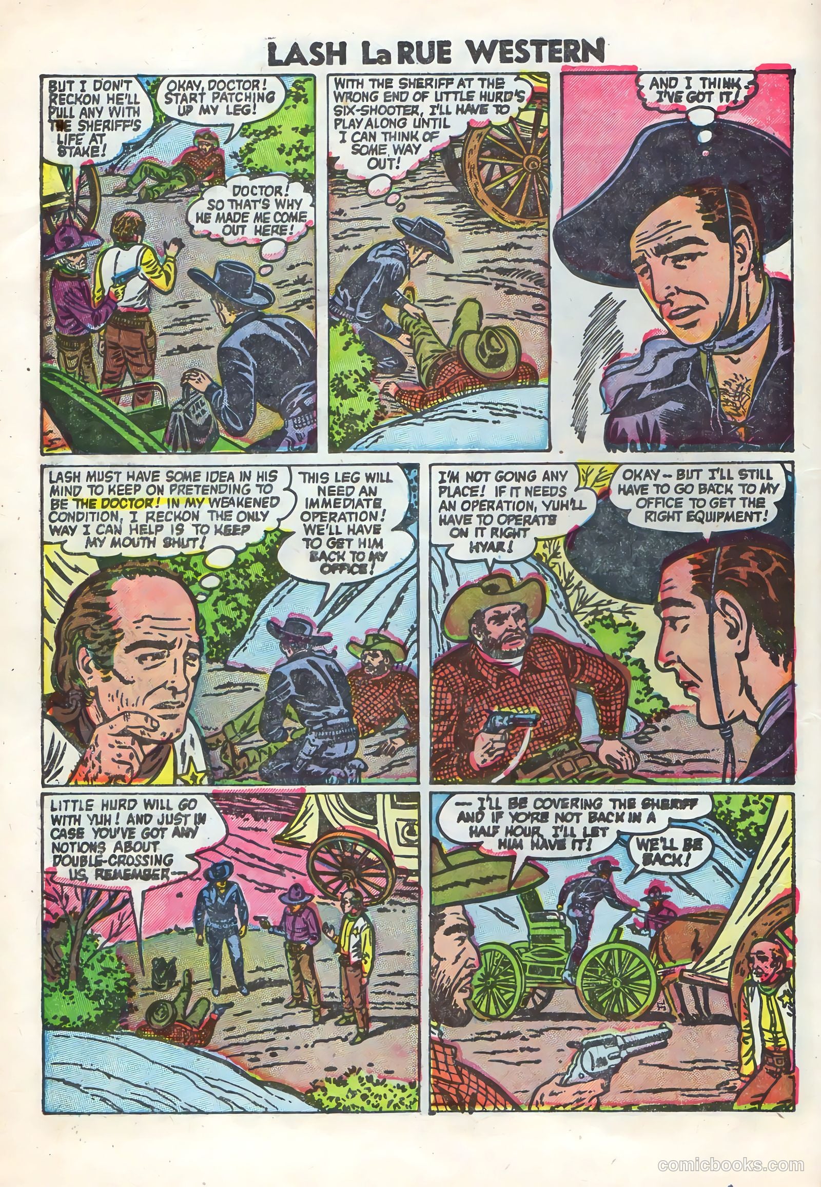 Lash Larue Western #58 (1955) — page 10 of 36