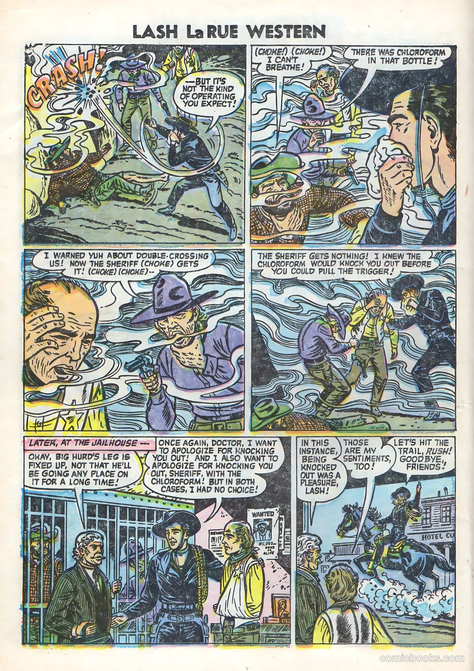 Lash Larue Western #58 (1955) — page 12 of 36