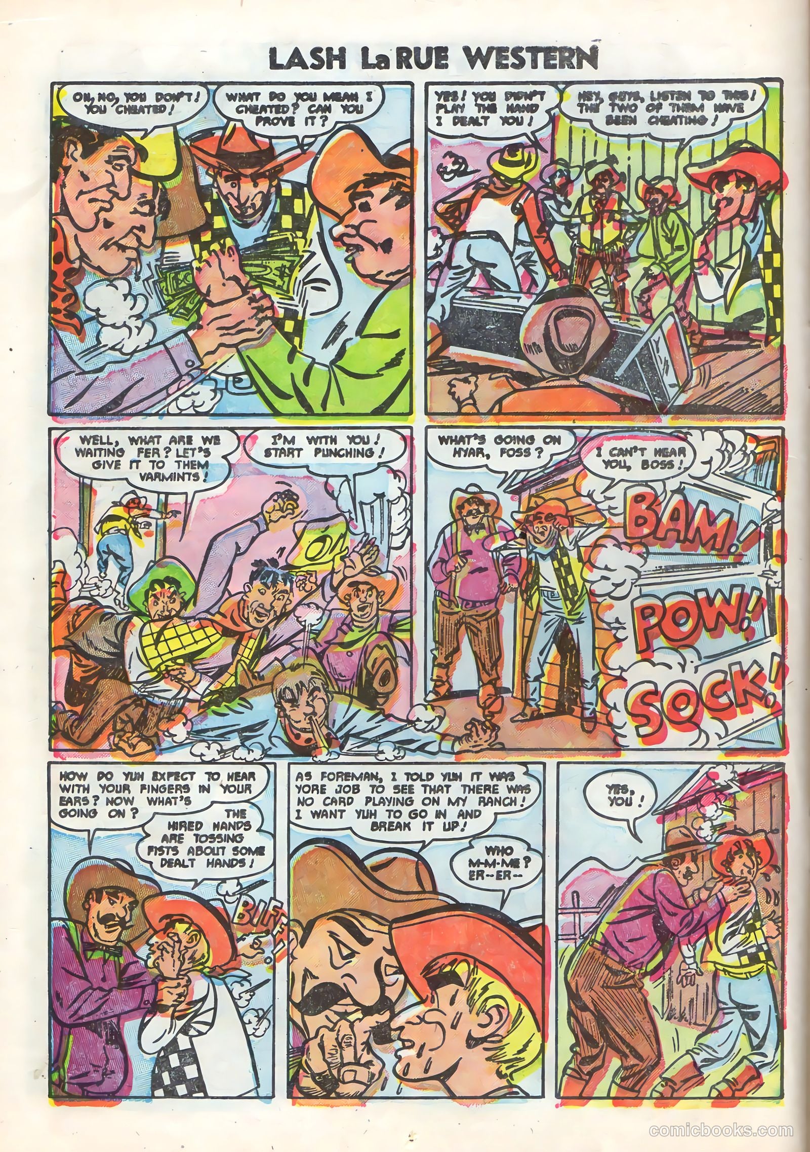 Lash Larue Western #58 (1955) — page 14 of 36