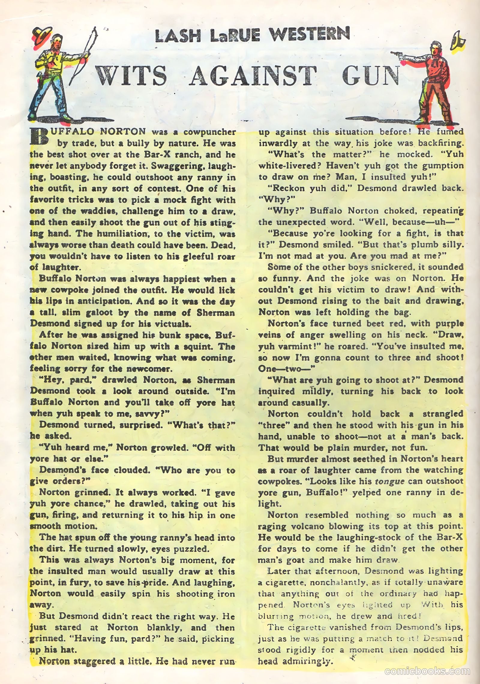 Lash Larue Western #58 (1955) — page 18 of 36
