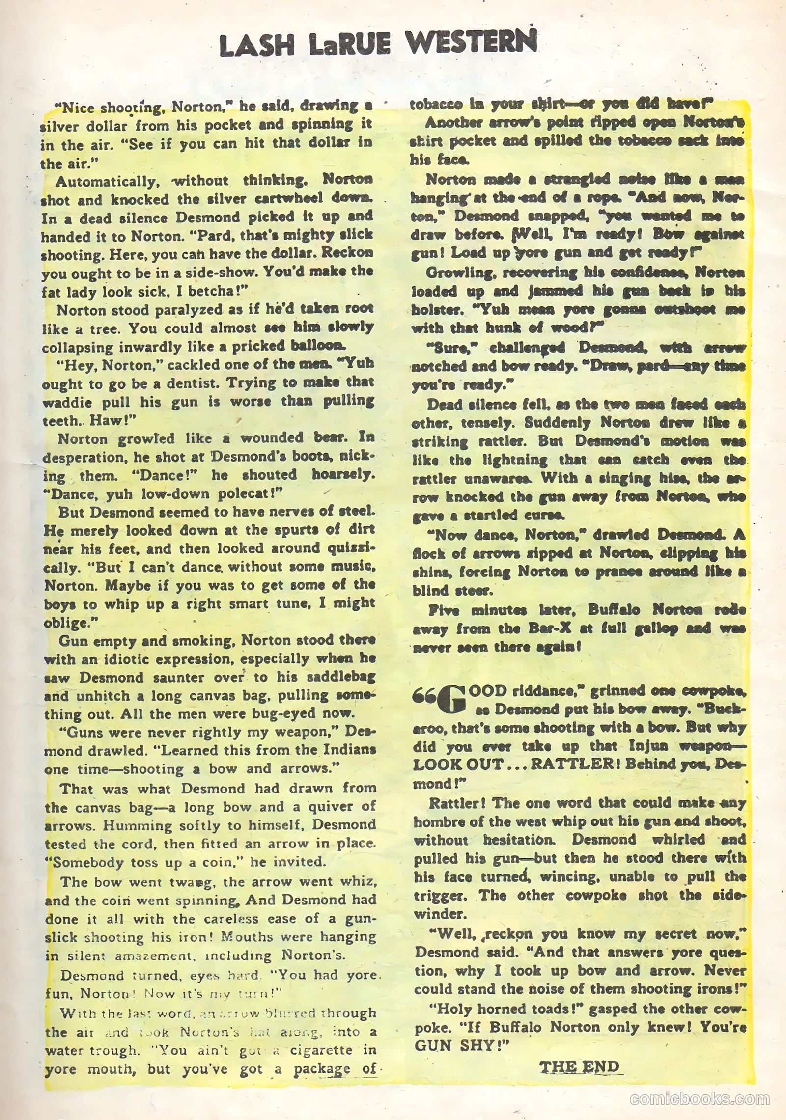 Lash Larue Western #58 (1955) — page 19 of 36