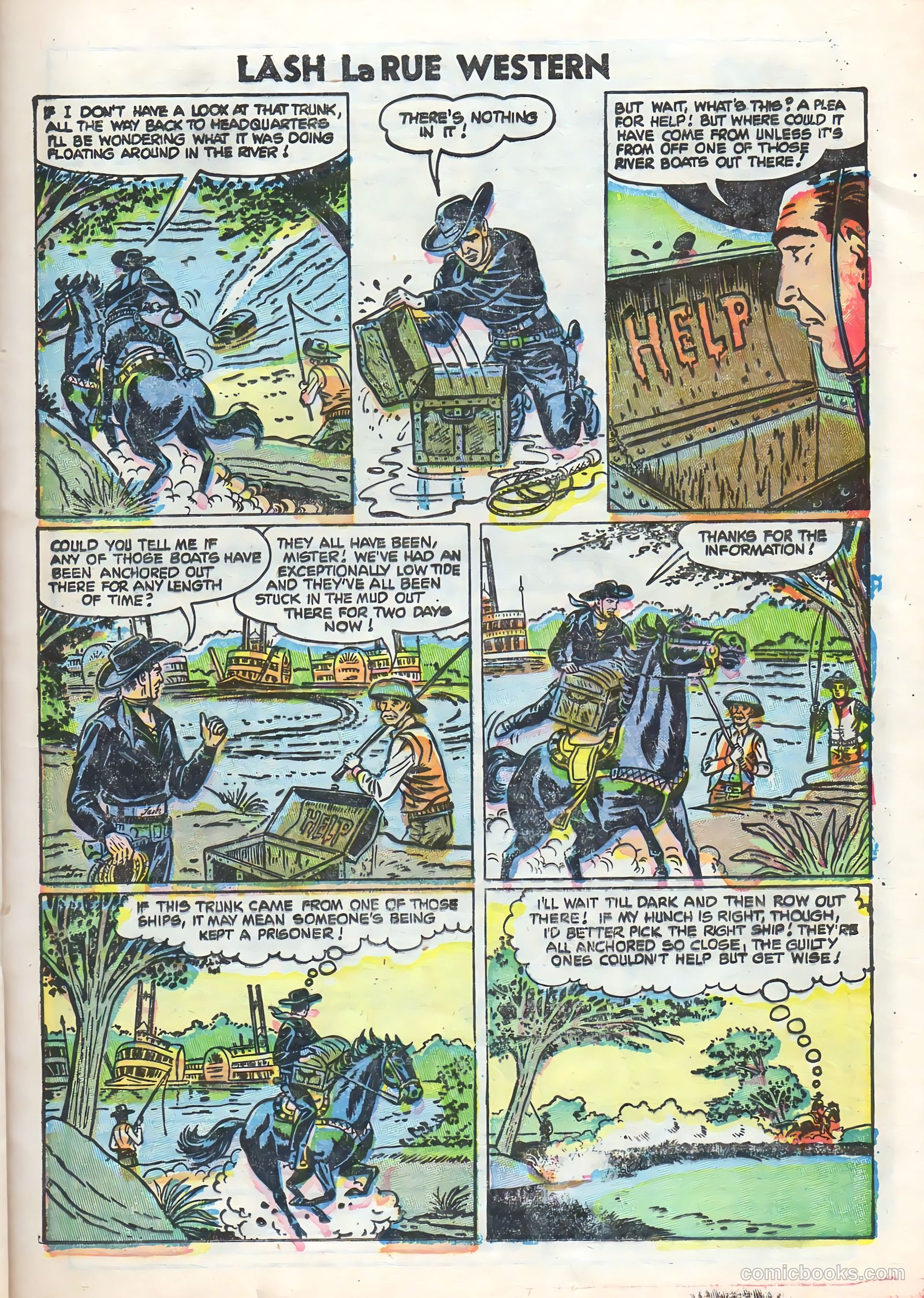 Lash Larue Western #58 (1955) — page 21 of 36