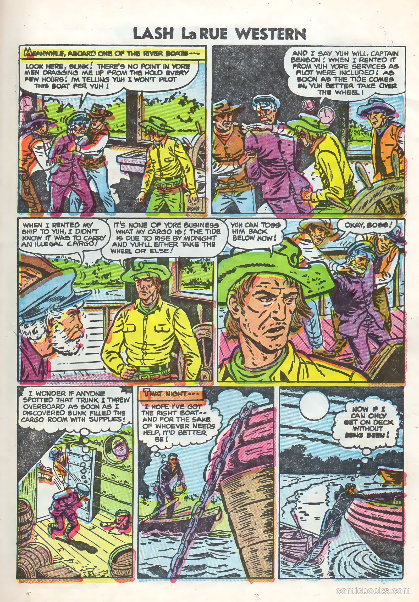 Lash Larue Western #58 (1955) — page 23 of 36