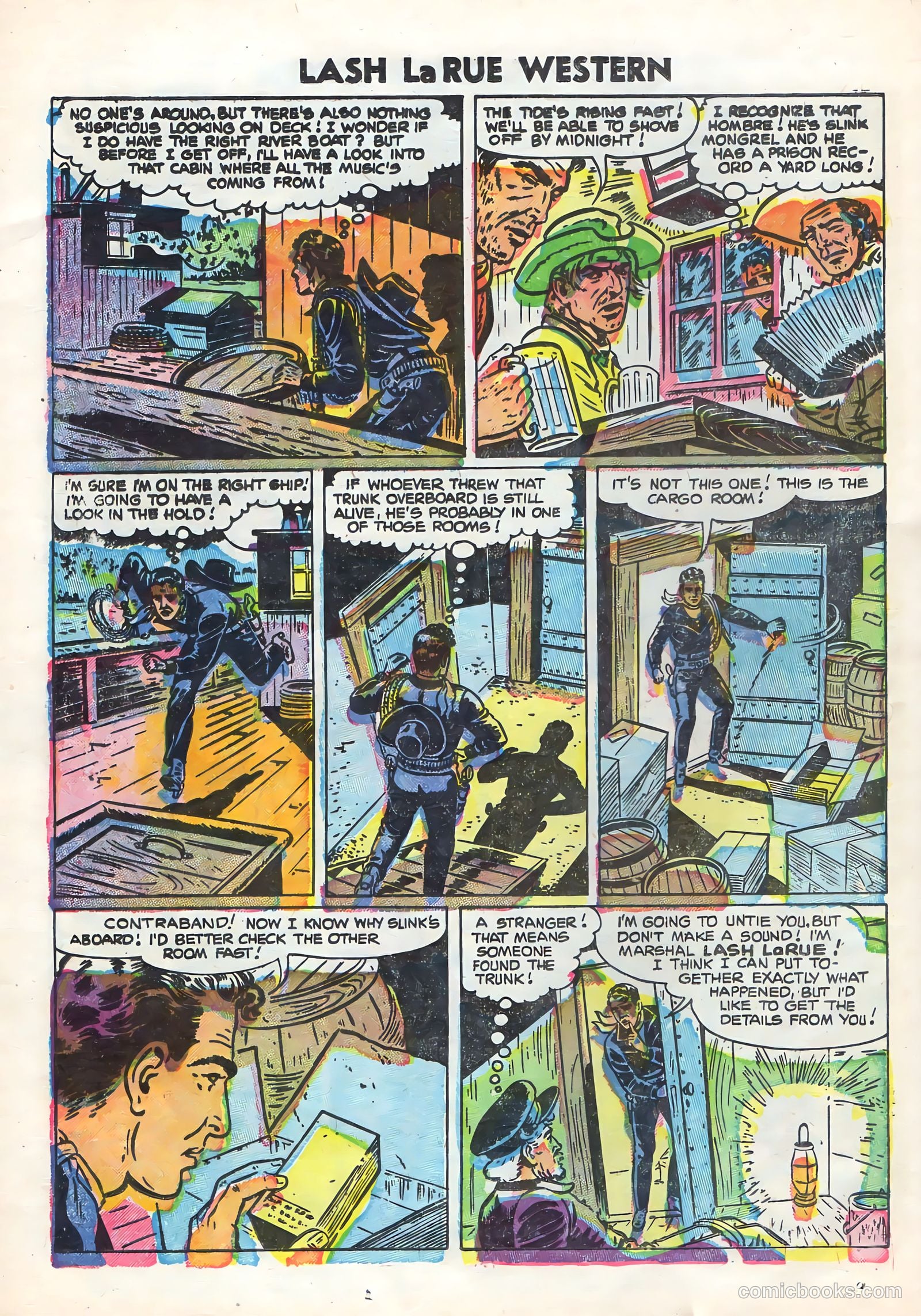 Lash Larue Western #58 (1955) — page 24 of 36