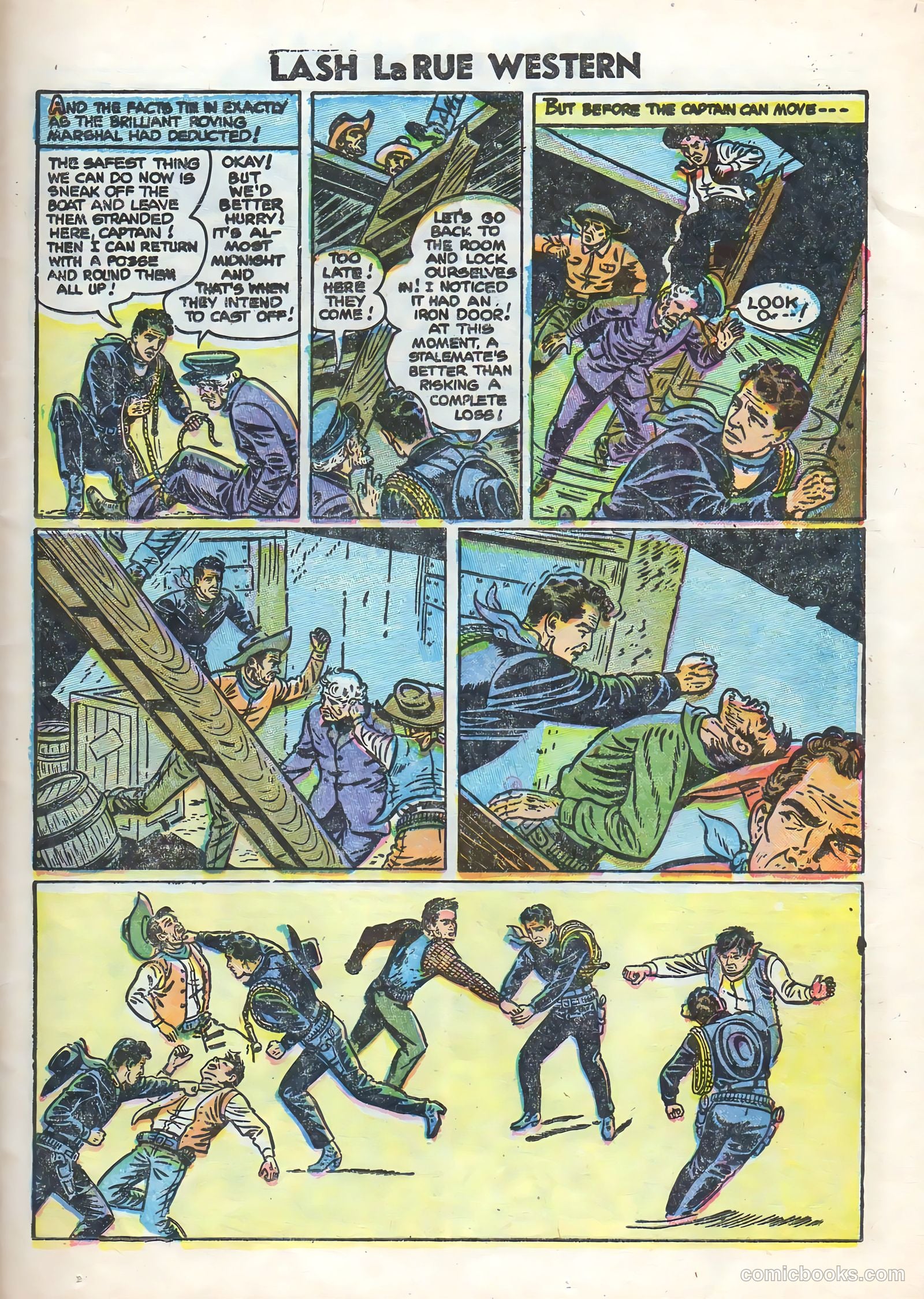 Lash Larue Western #58 (1955) — page 25 of 36